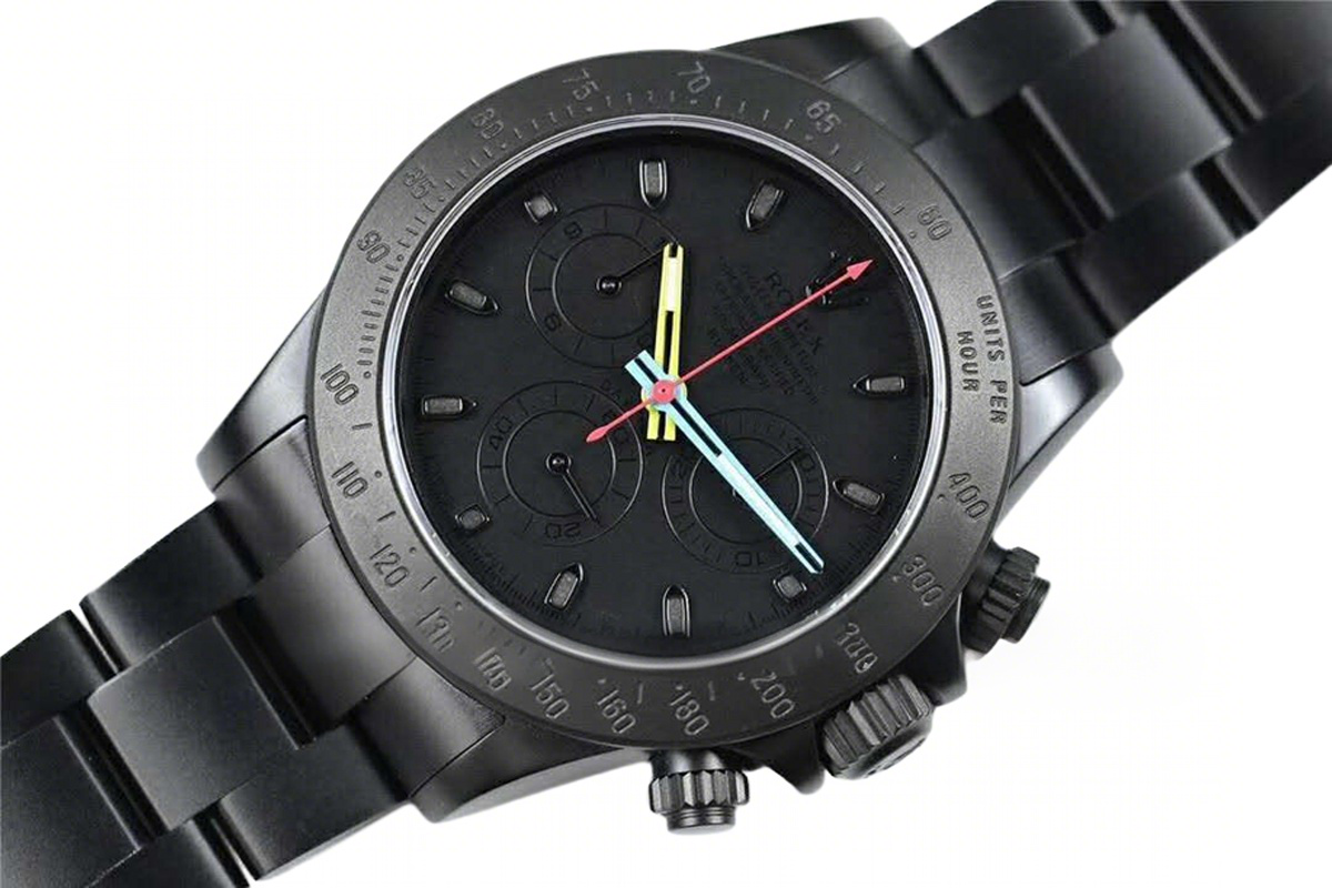 Rolex Daytona Blaken-fasswatch