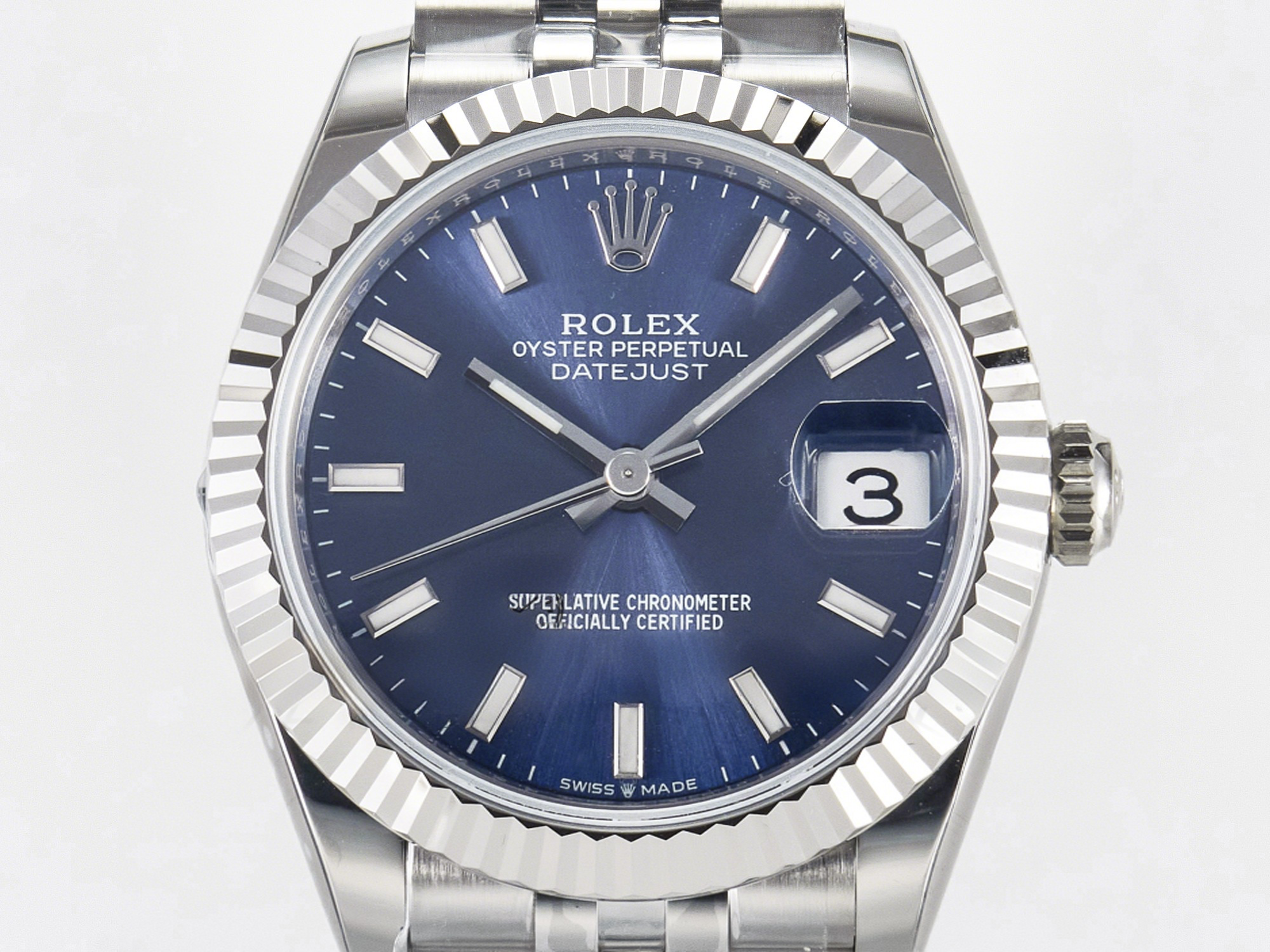 Rolex DateJust 31 278274 ARF 1:1 Best Edition 904L Steel Blue Dial Stick Marker on SS Jubilee Bracelet ETA 2688-fasswatch