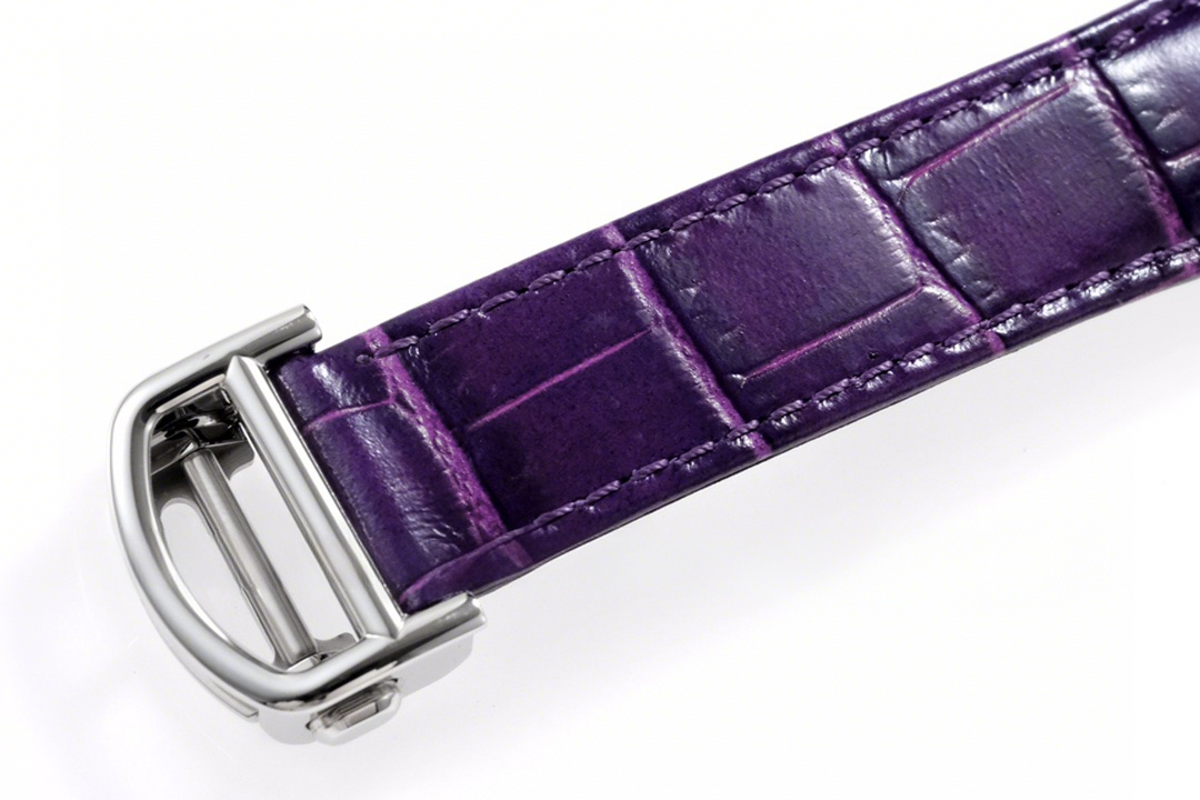 Cartier Pasha de Cartier 35mm in Violet Leather Strap-fasswatch