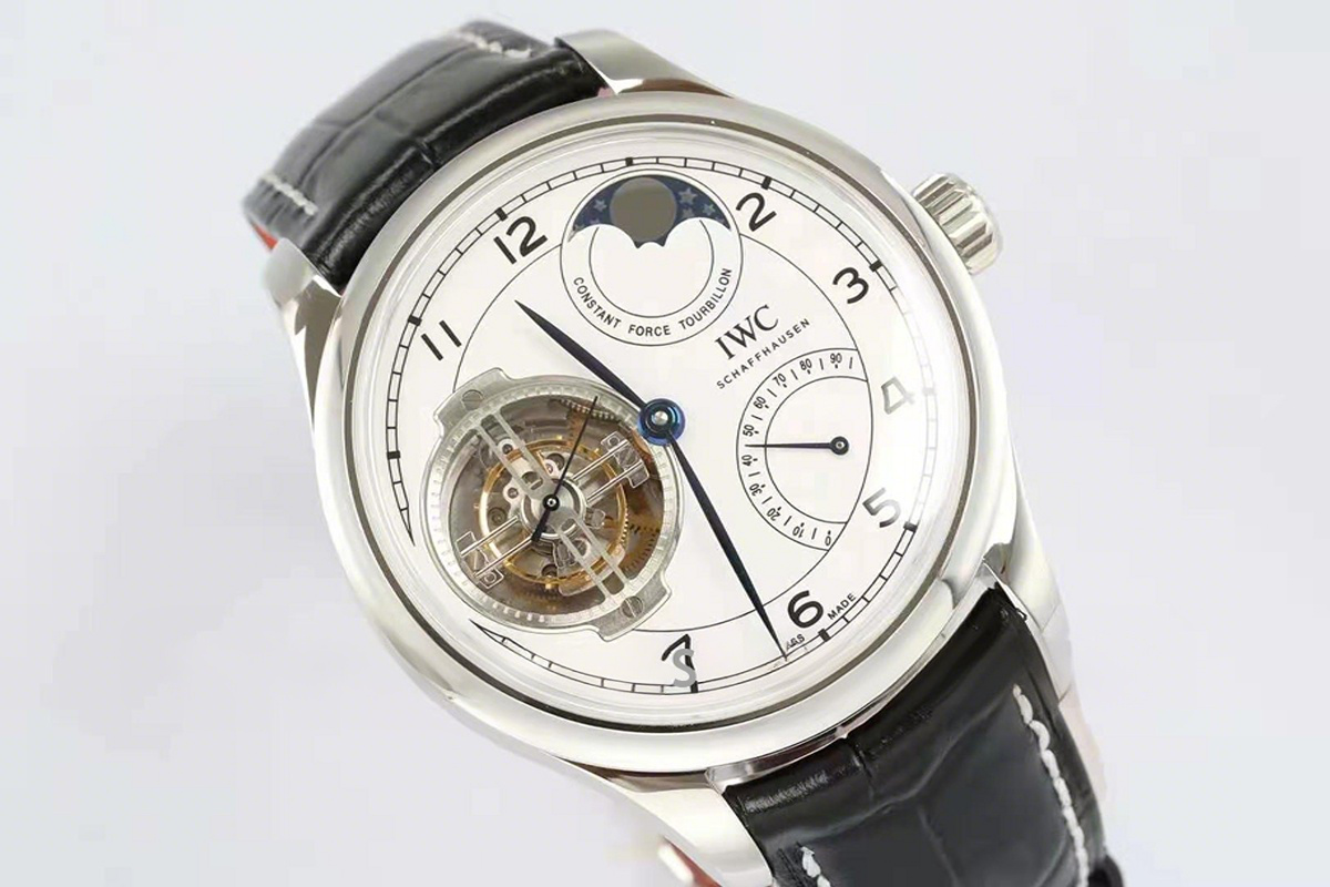 IWC Portugieser Constant-Force Tourbillon Edition ‘150 Years’ IW590202 White Dial-fasswatch