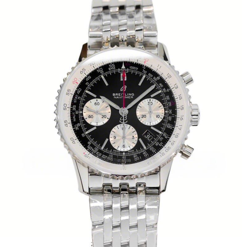 Breitling Navitimer 01 Chronograph Black Dial Ref: AB0121211B1A1-fasswatch