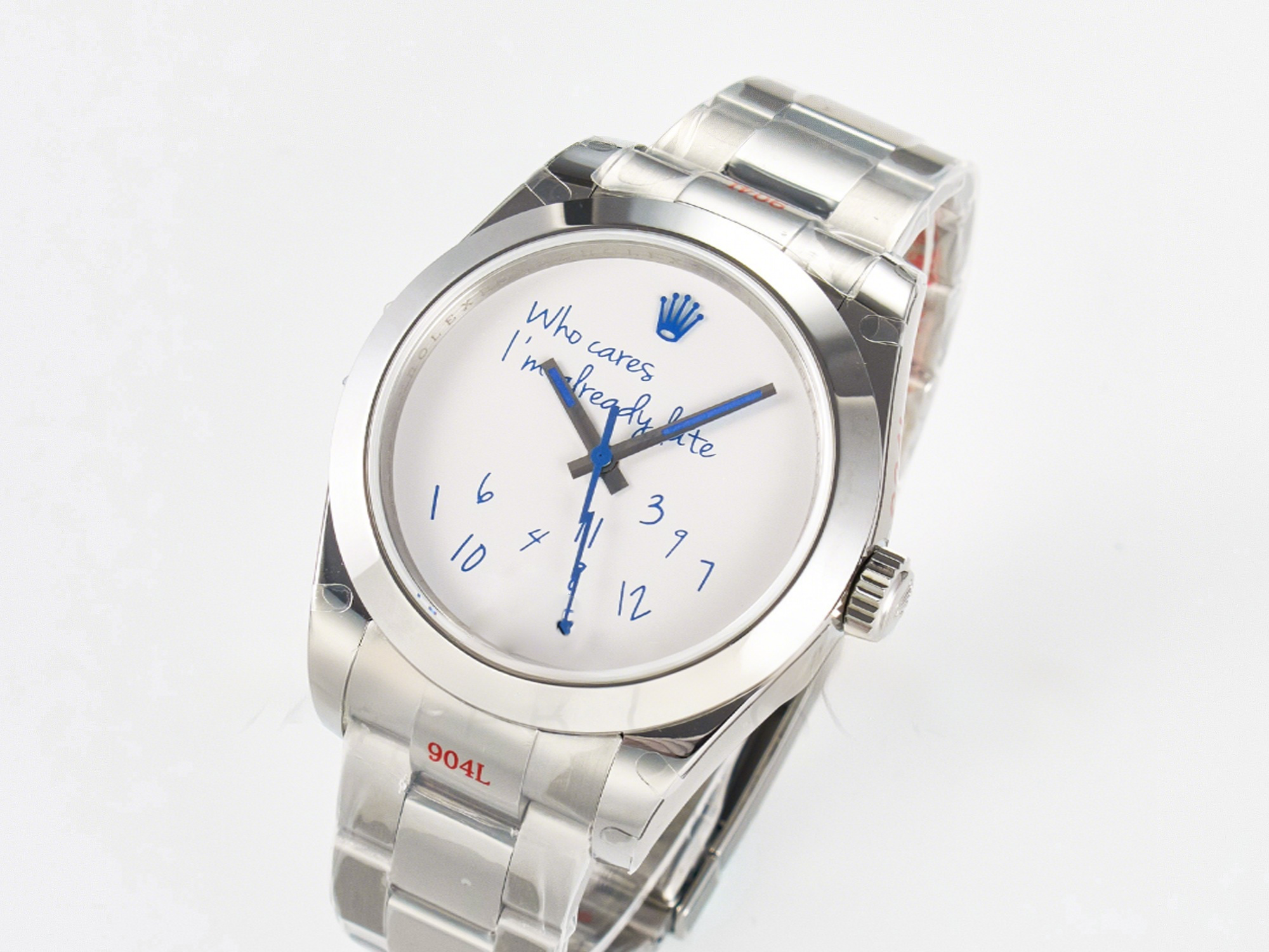 Rolex Milgauss Who Cares JDF 1:1 Best Edition 904L Steel on SS Bracelet VR3131-fasswatch