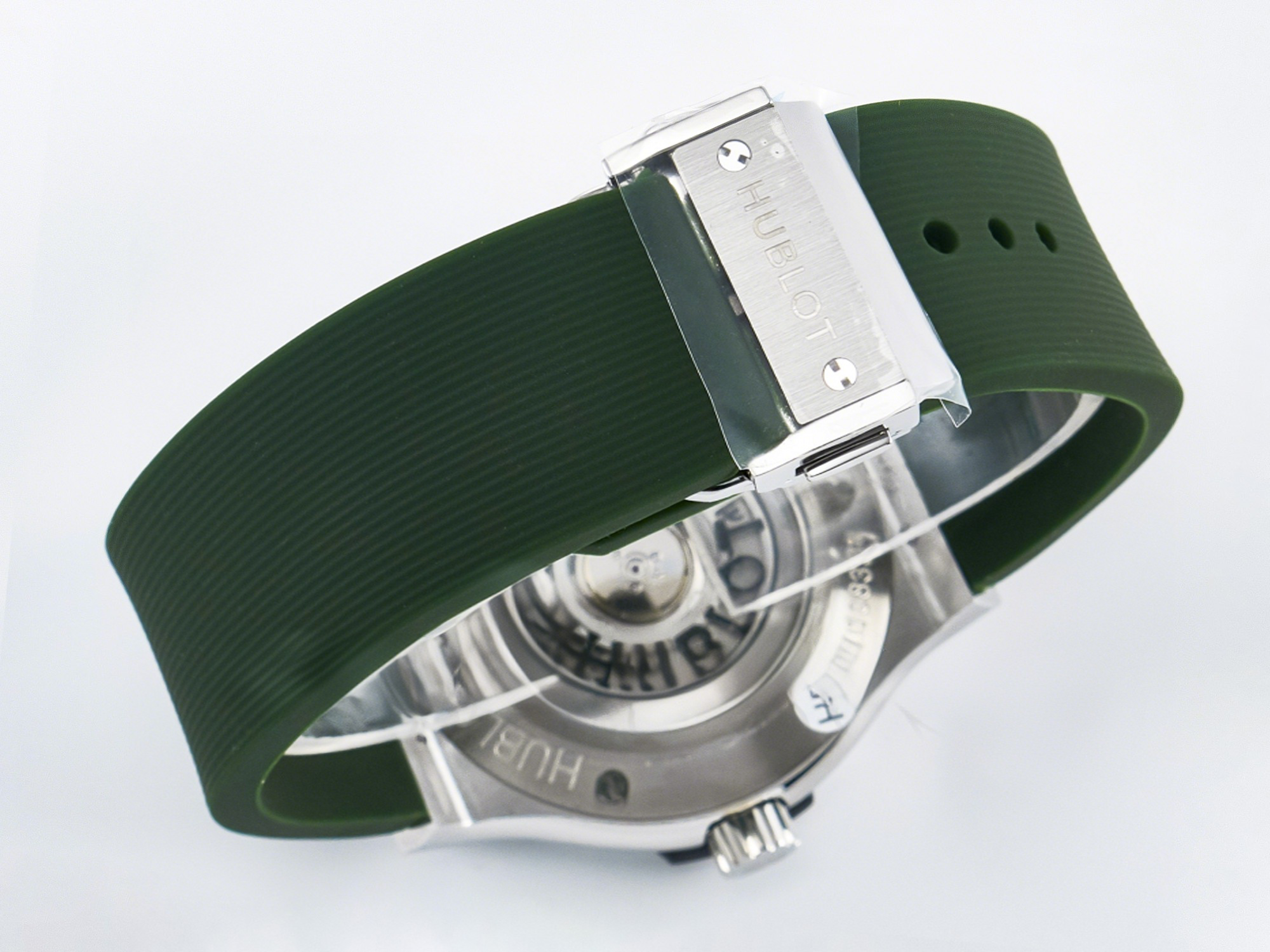 Hublot Classic Fusion Bang 42mm HBF 1:1 Best Edition Green Dial on Green Rubber Strap A2892-fasswatch