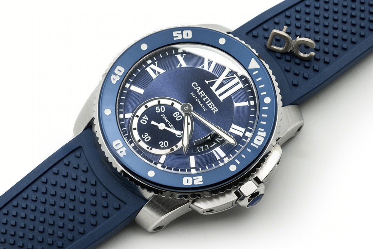 Calibre de Cartier Diver Blue Dial in Steel-fasswatch