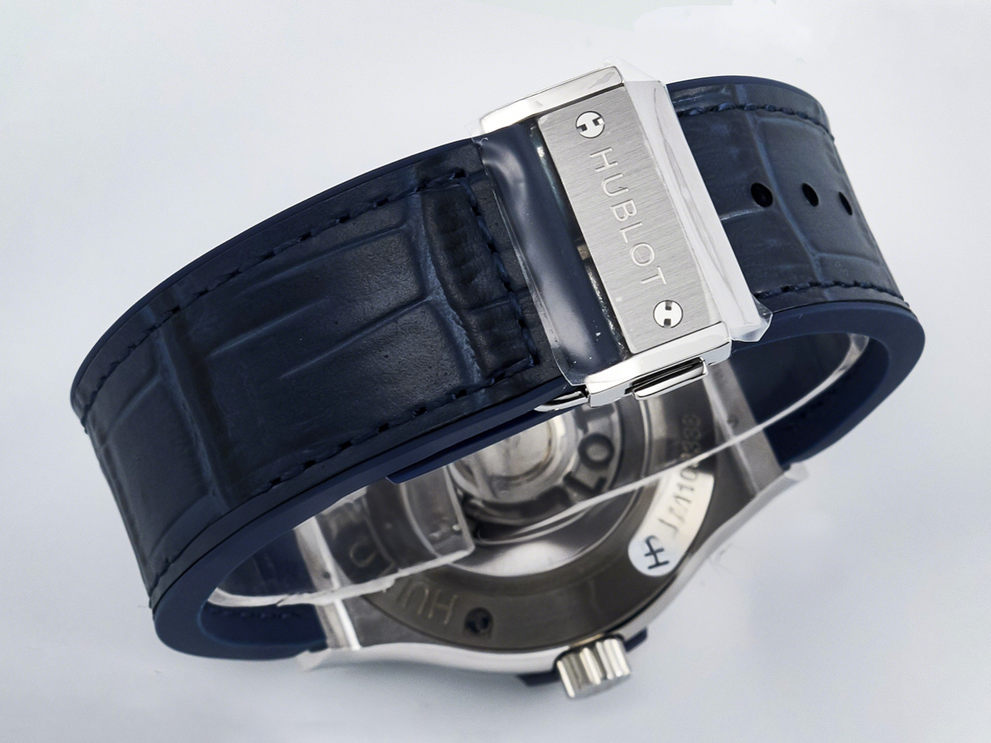 Hublot Classic Fusion Bang 42mm HBF 1:1 Best Edition Blue Dial on Blue Leather Strap A2892-fasswatch