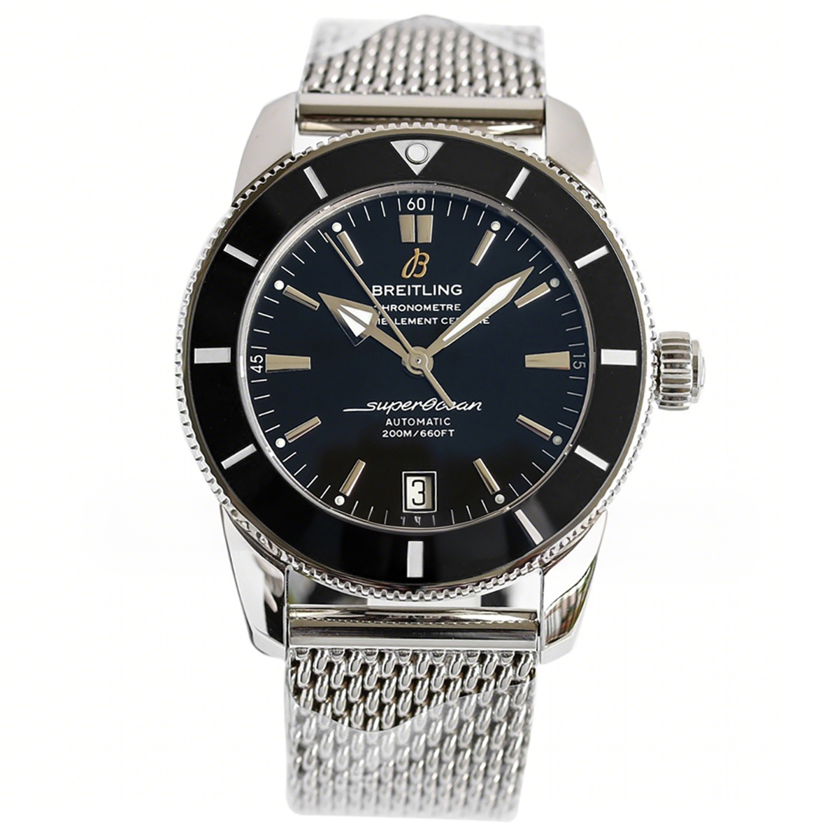 Breitling Superocean Heritage II B20 Automatic 42mm in Black Dial on Black Bezel-fasswatch