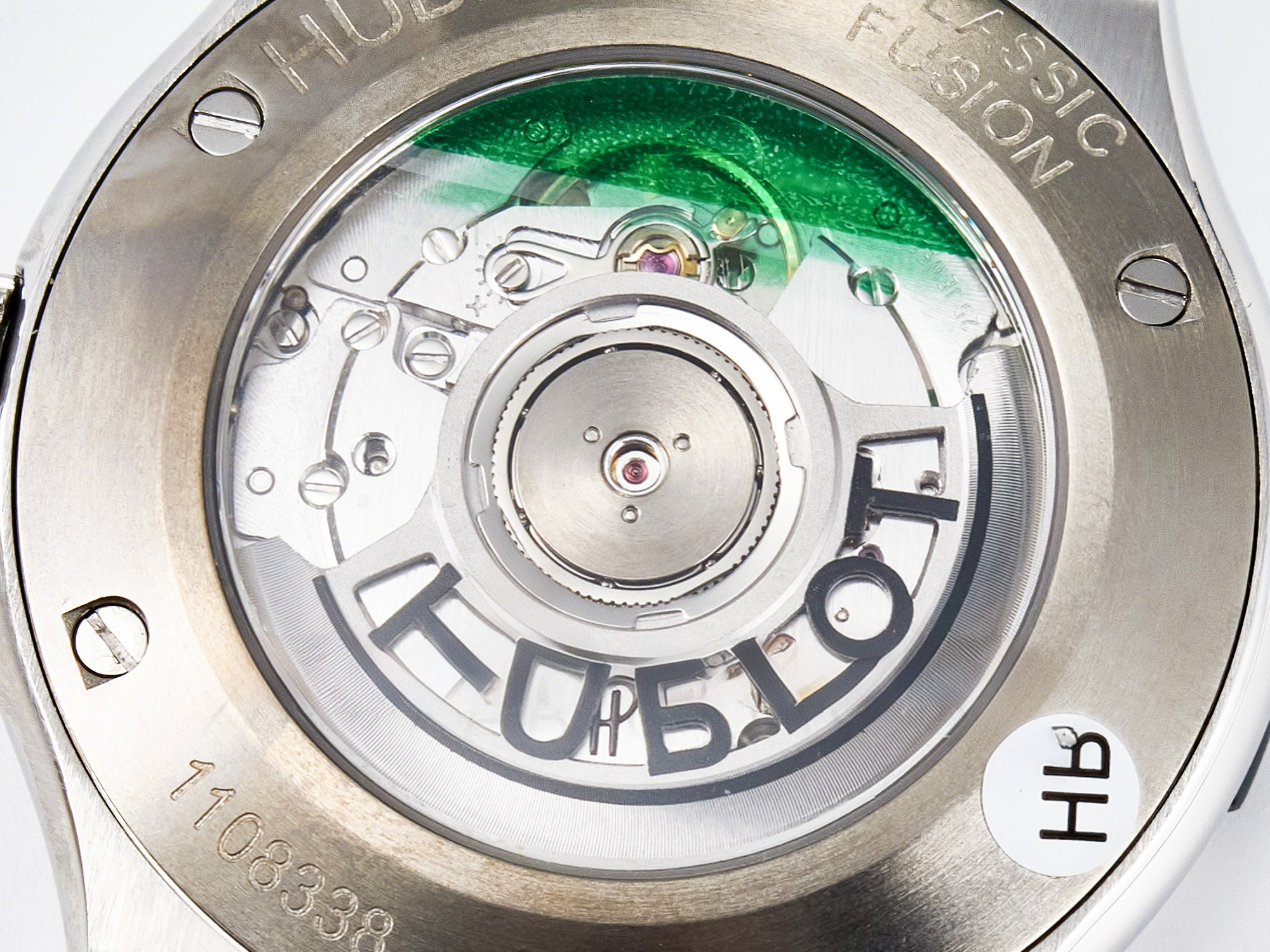 Hublot Classic Fusion Bang 42mm HBF 1:1 Best Edition Green Dial Diamonds Bezel on Green Rubber Strap A2892-fasswatch