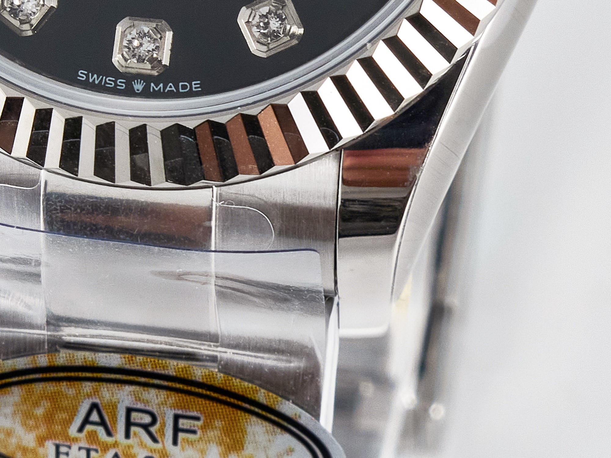 Rolex DateJust 31 278274 ARF 1:1 Best Edition 904L Steel Black Diamonds Dial on SS Oyster Bracelet ETA 2688-fasswatch