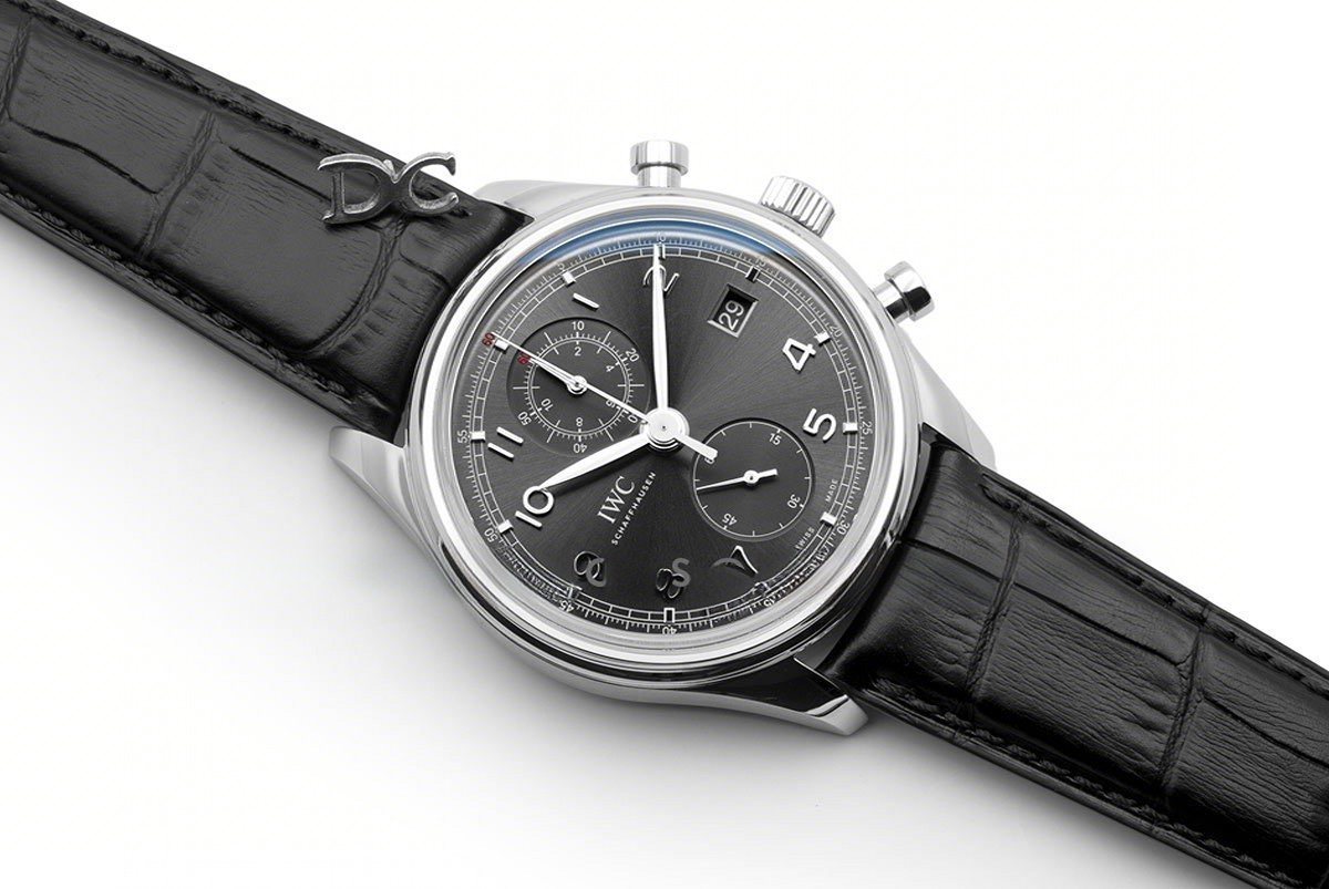 IWC Portuguese Automatic Chronograph Grey Dial in Steel-fasswatch