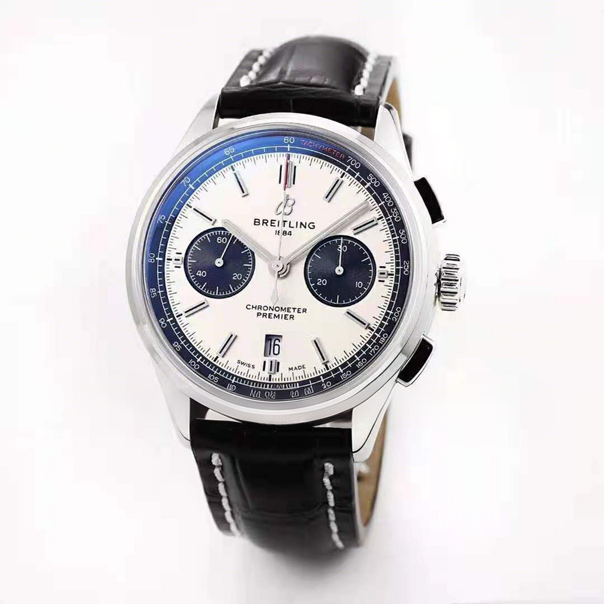 Breitling Premier B01 Chronograph 42 Silver Dial Ref: AB0118221G1X1-fasswatch