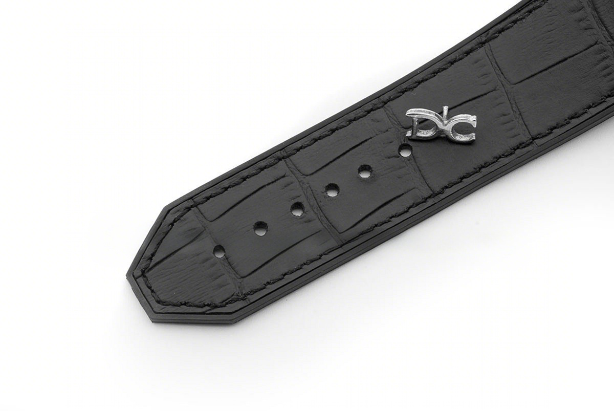 Hublot Classic Fusion Tourbillon 45mm Black Dial in Steel on Black Leather Strap-fasswatch