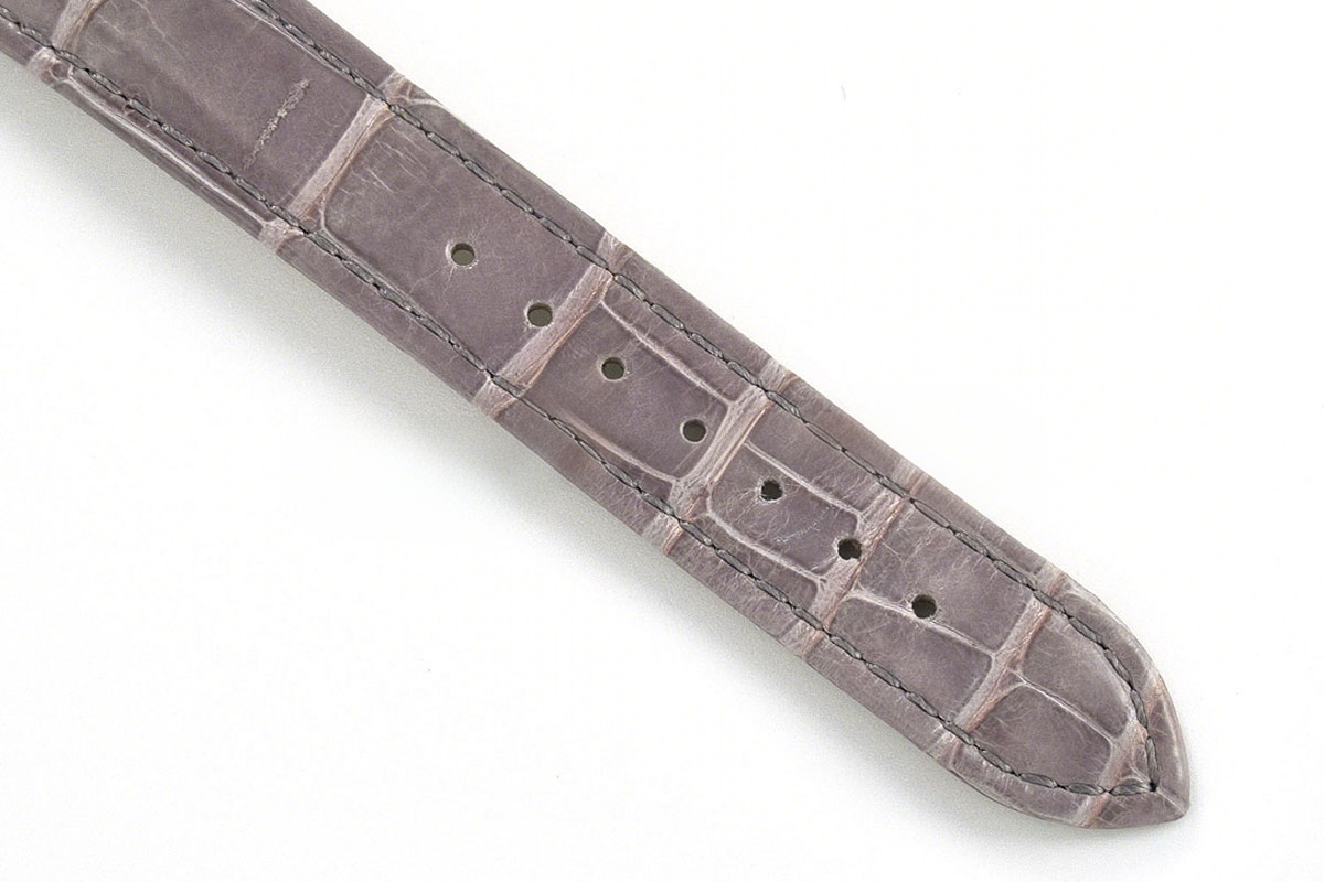 Cartier Ronde Must De Cartier 29mm White Dial in Rose Gold on Grey Leather Strap-fasswatch