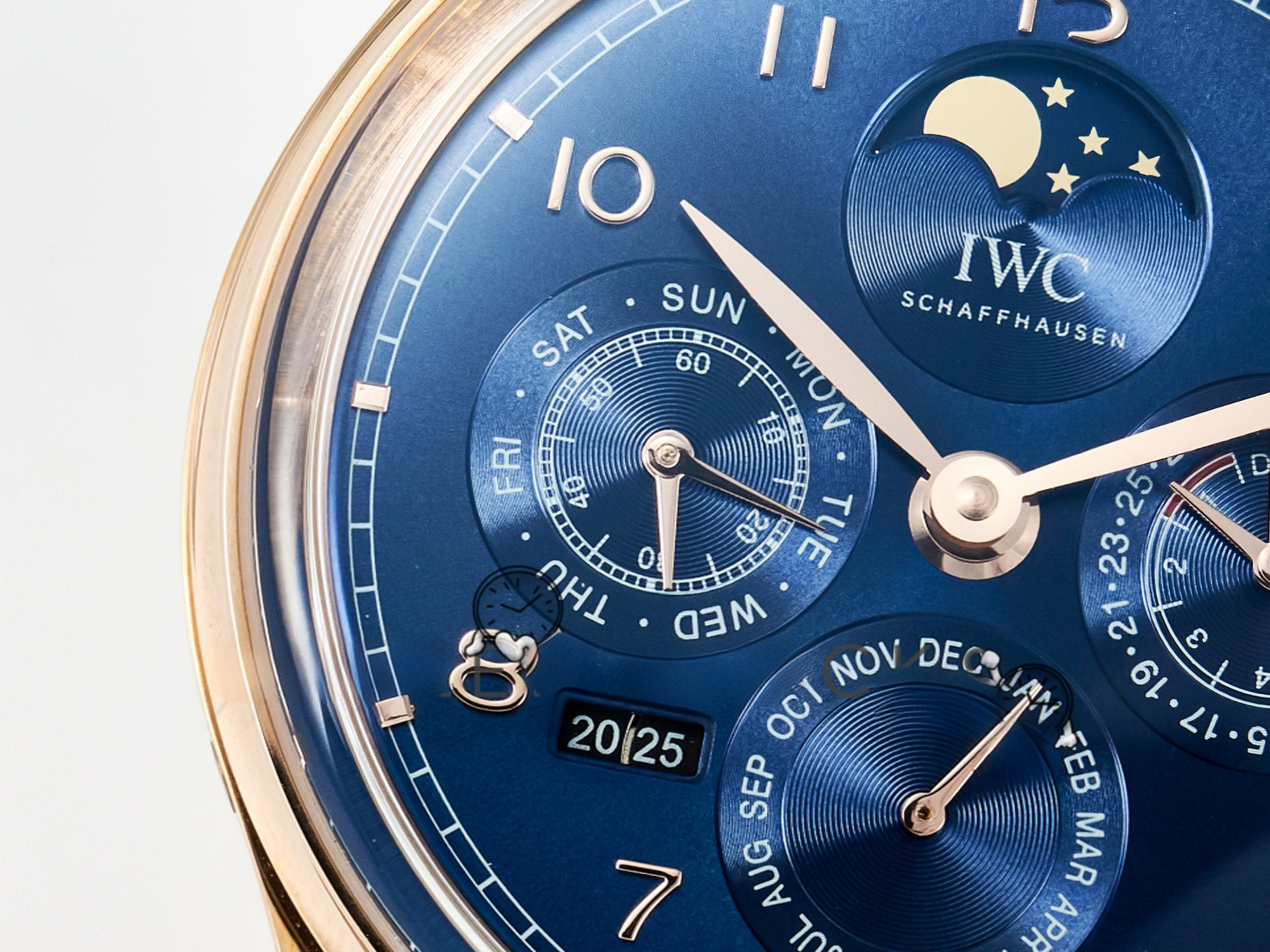 IWC IW5033 Portugieser Perpetual Calendar RG V9F 1:1 Best Edition White Dial on Black Leather Strap A52610-fasswatch