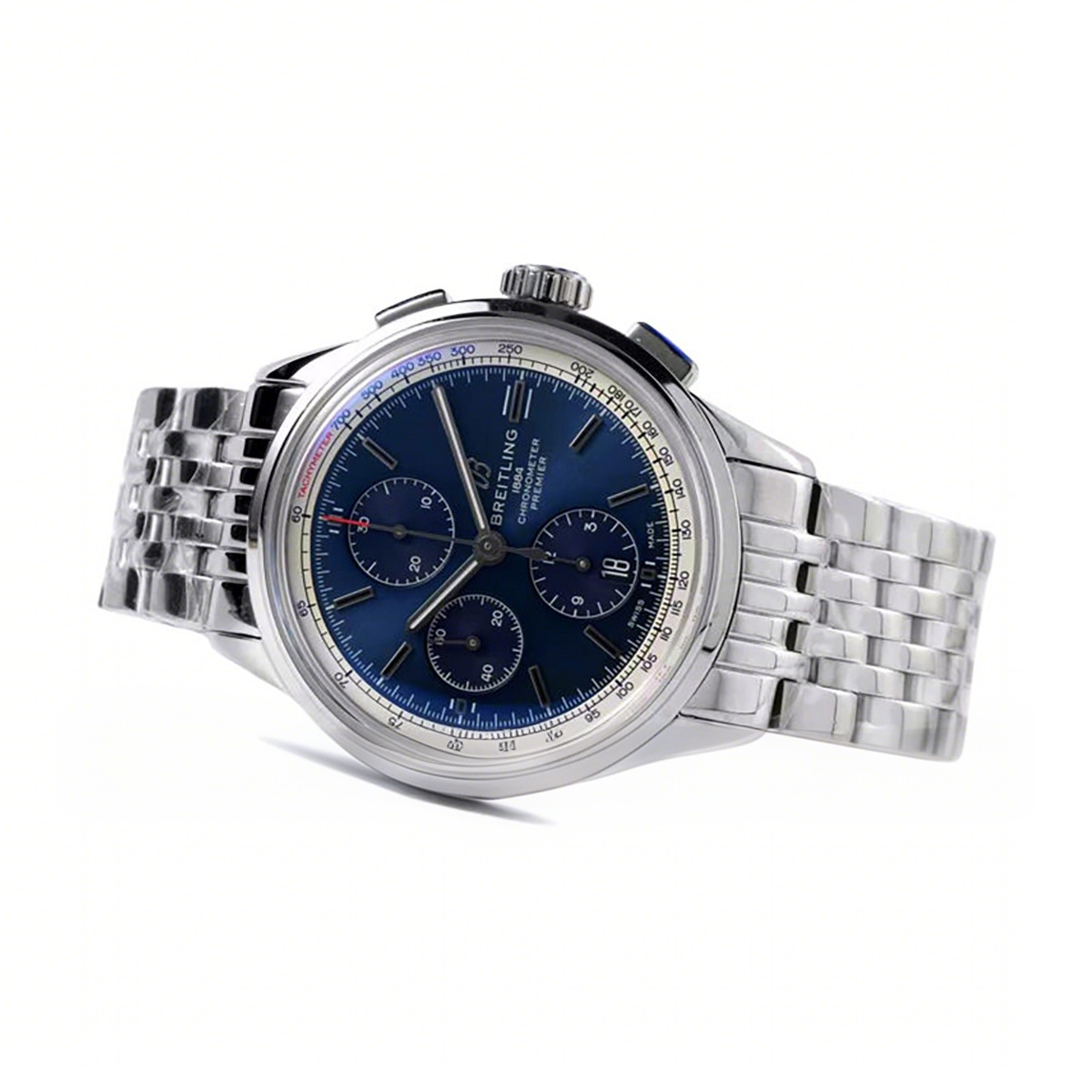 Breitling Premier Chronograph 42 Blue Dial Ref: A13315351C1A1-fasswatch