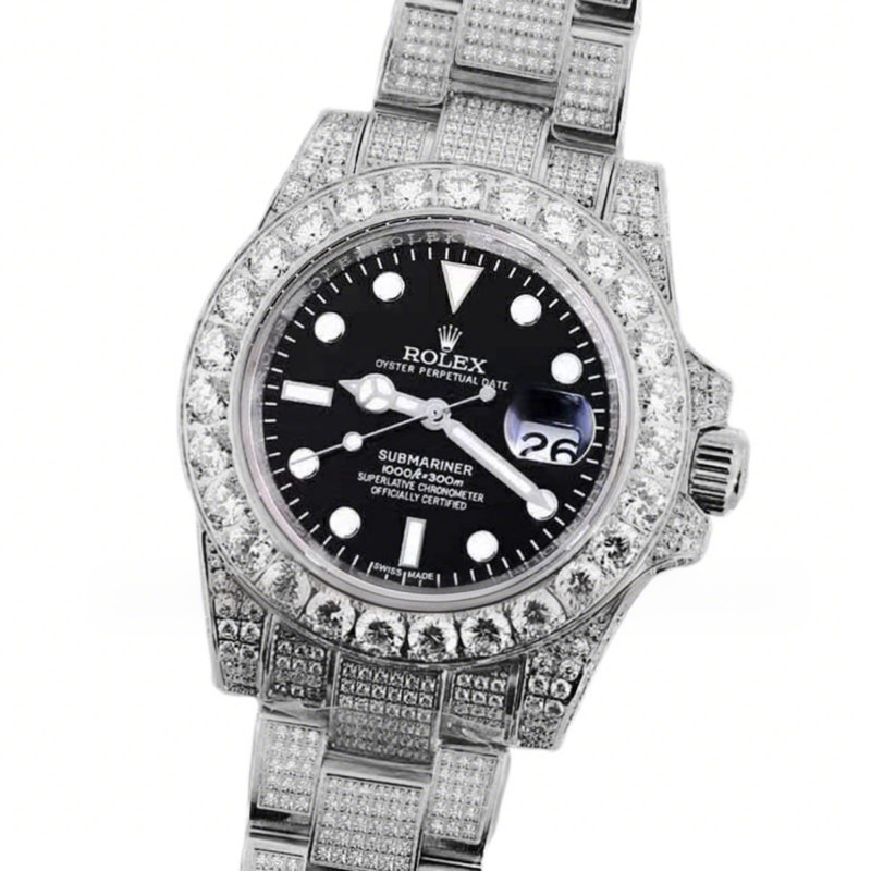Rolex Submariner 116659 Black Dial with Diamond Markers in Steel-fasswatch