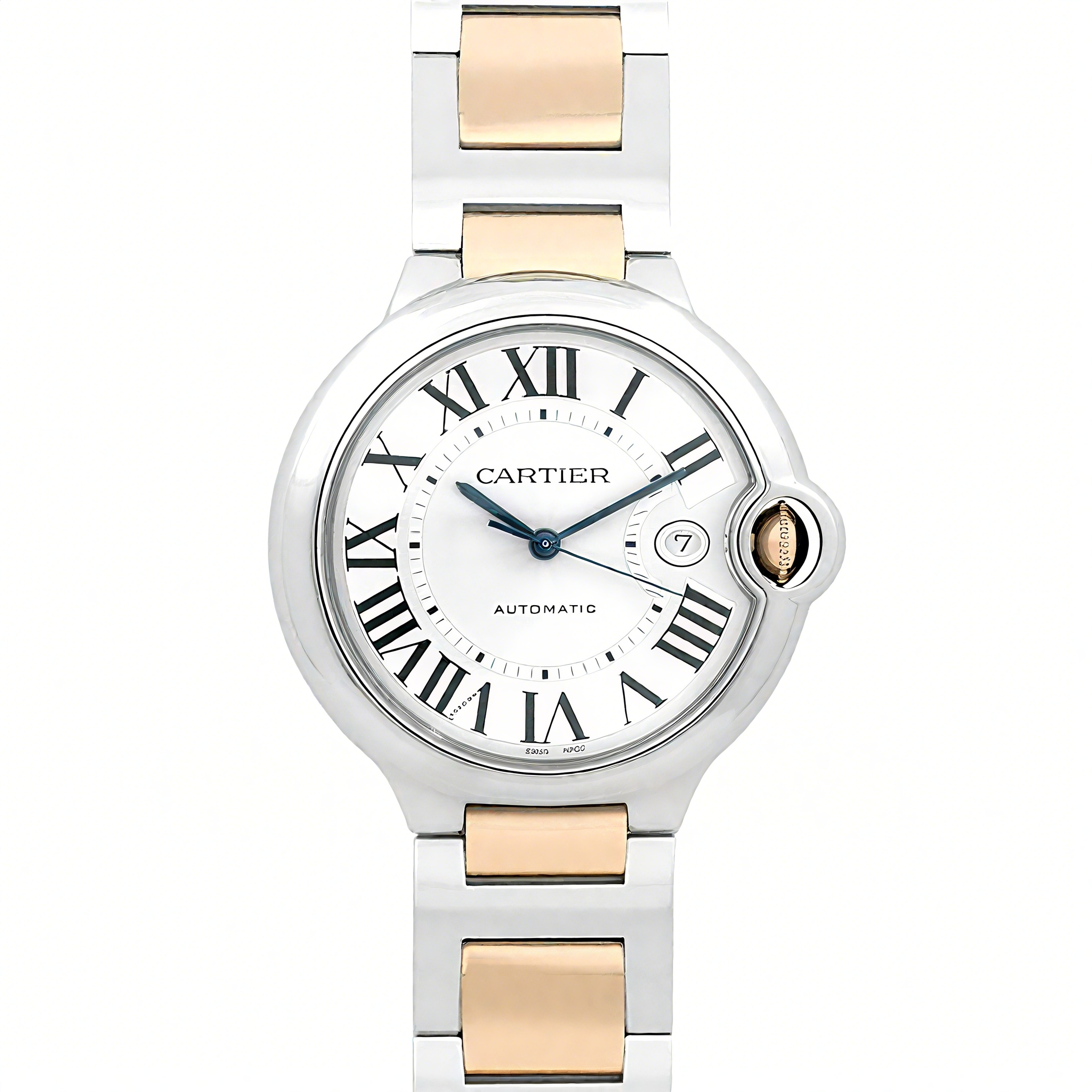 Ballon Bleu de Cartier 42mm White Dial in Steel and Gold-fasswatch