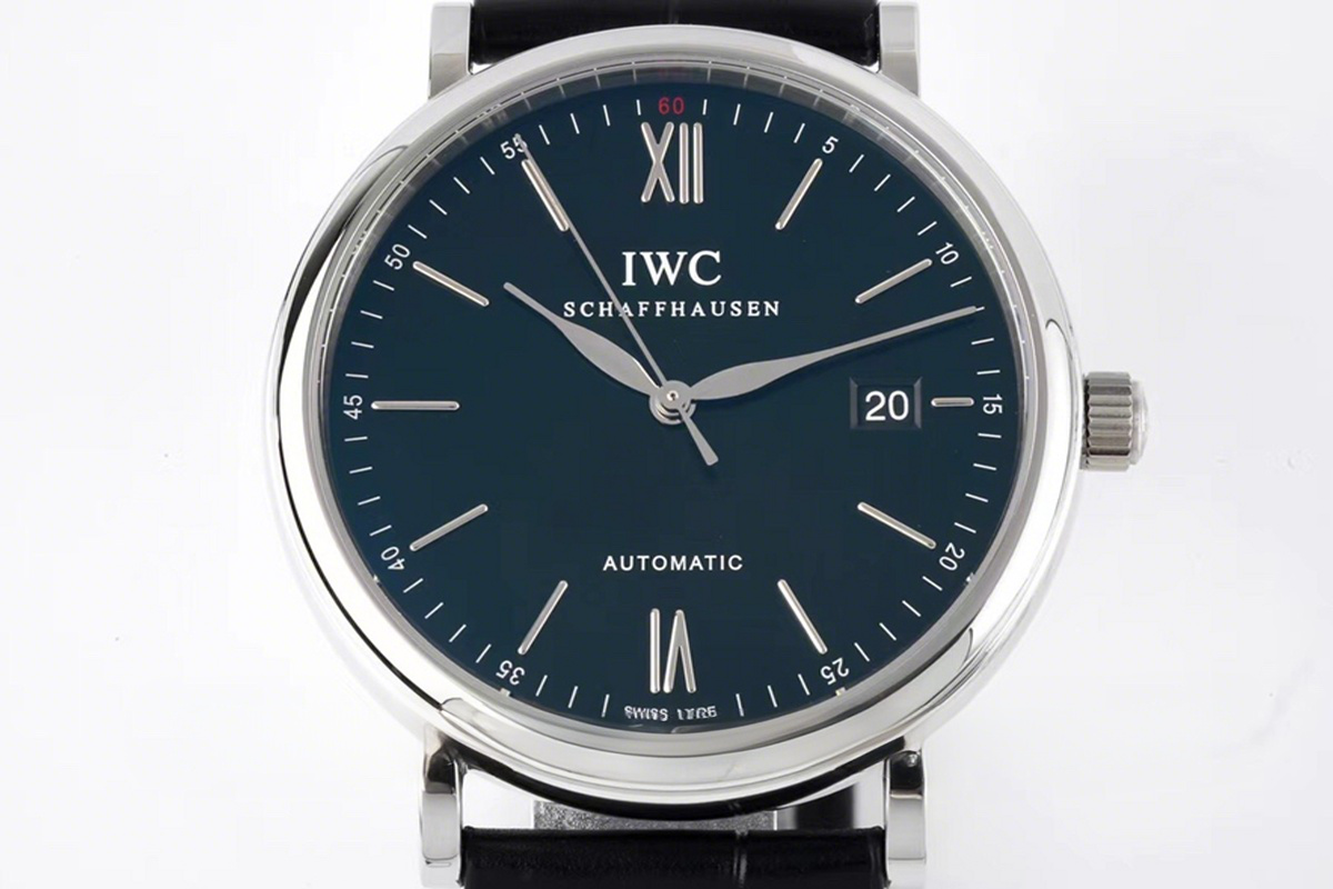 IWC Portofino Automatic IW356502 Black Dial in Steel-fasswatch