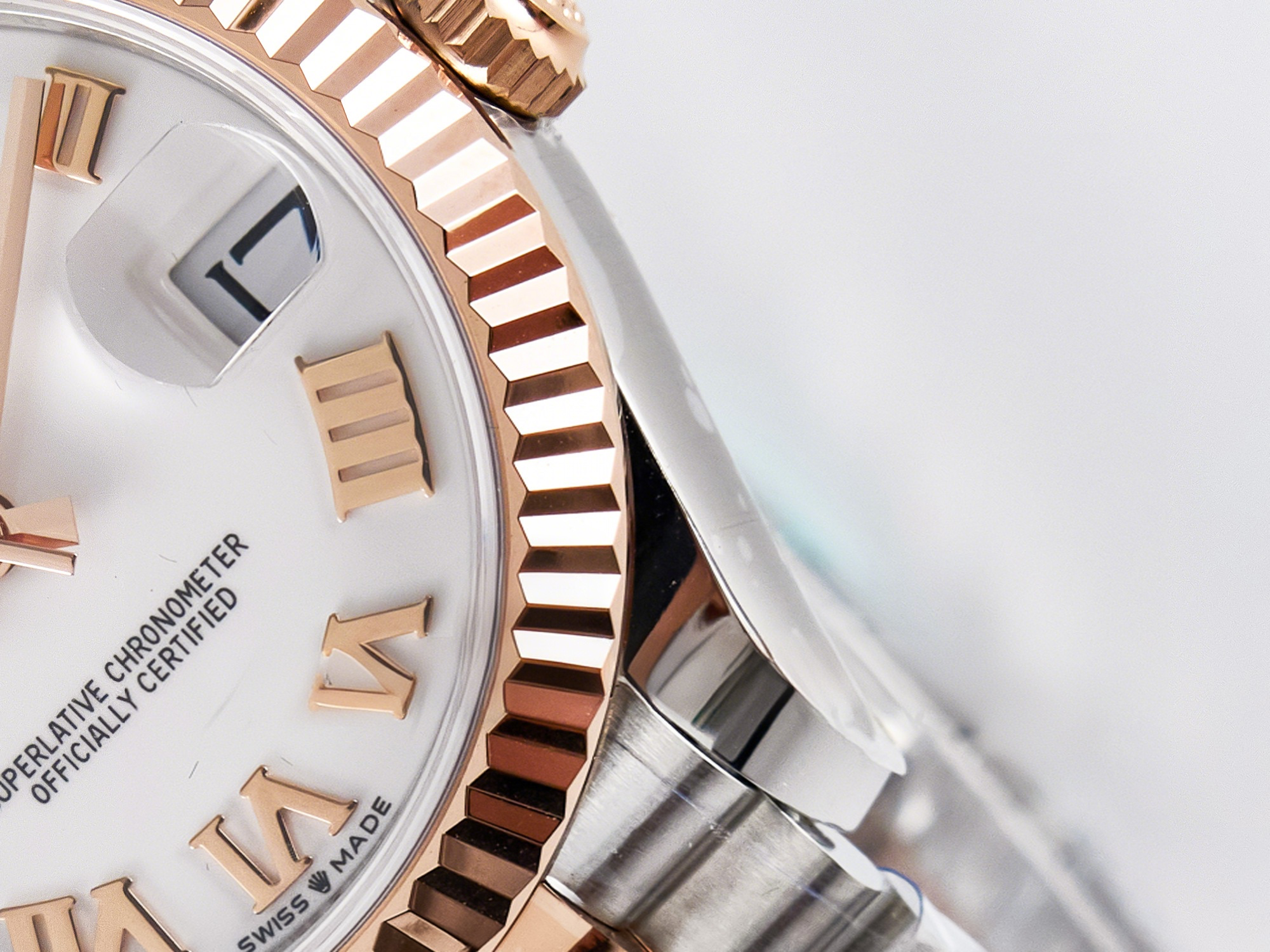 Rolex DateJust 31 278271 ARF 1:1 Best Edition 904L Steel White Roman Dial on SS/RG Jubilee Bracelet ETA 2688-fasswatch