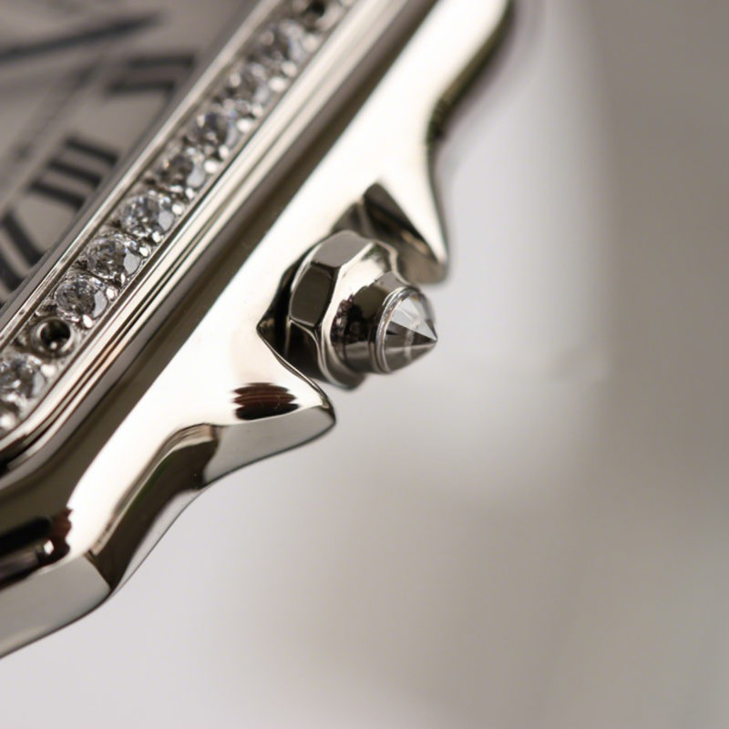 Cartier Panthère De Cartier 27mm White Dial in Steel-fasswatch