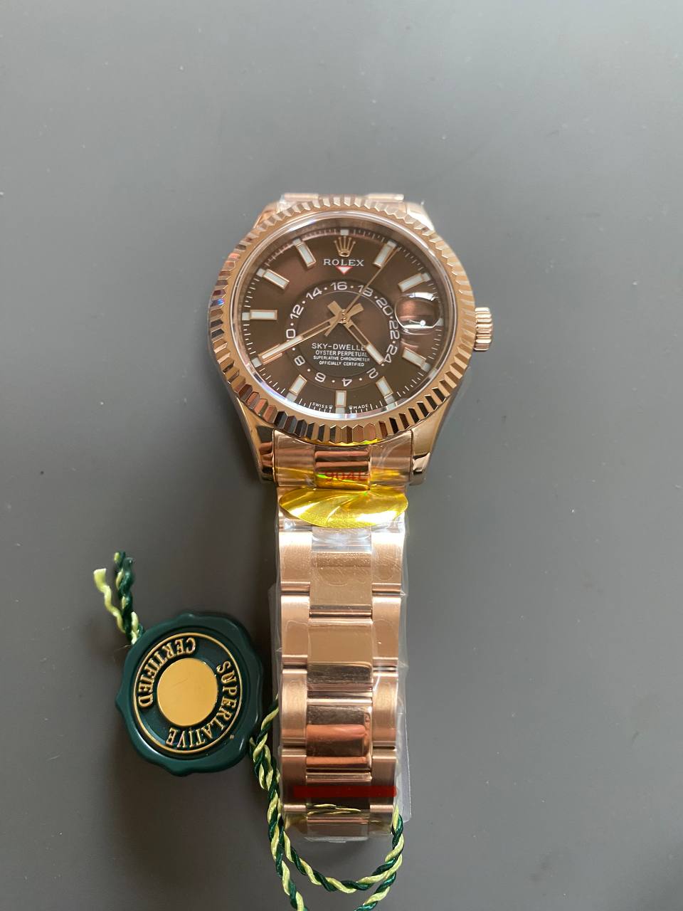 Superclone Rolex Sky-Dweller 42mm Chocolate Dial 326935-fasswatch