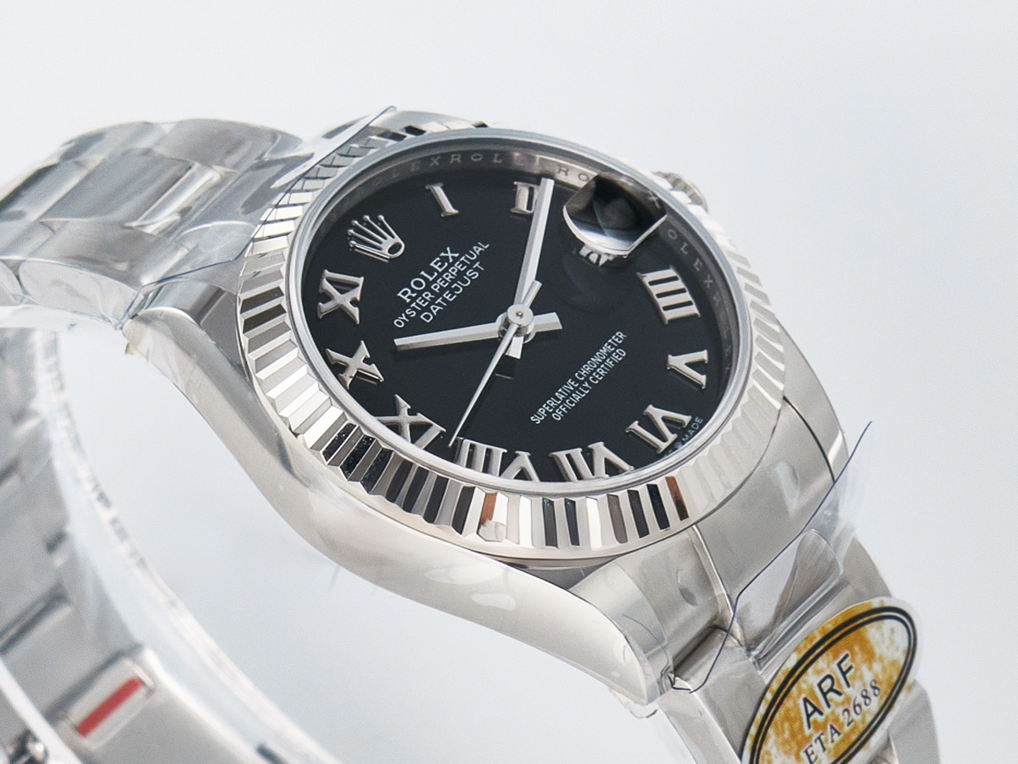 Rolex DateJust 31 278274 ARF 1:1 Best Edition 904L Steel Black Roman Dial on SS Oyster Bracelet ETA 2688-fasswatch