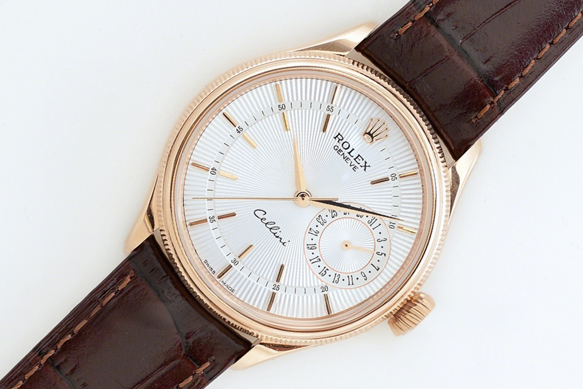 Rolex Cellini Date 50515 White Dial in Everose Gold-fasswatch