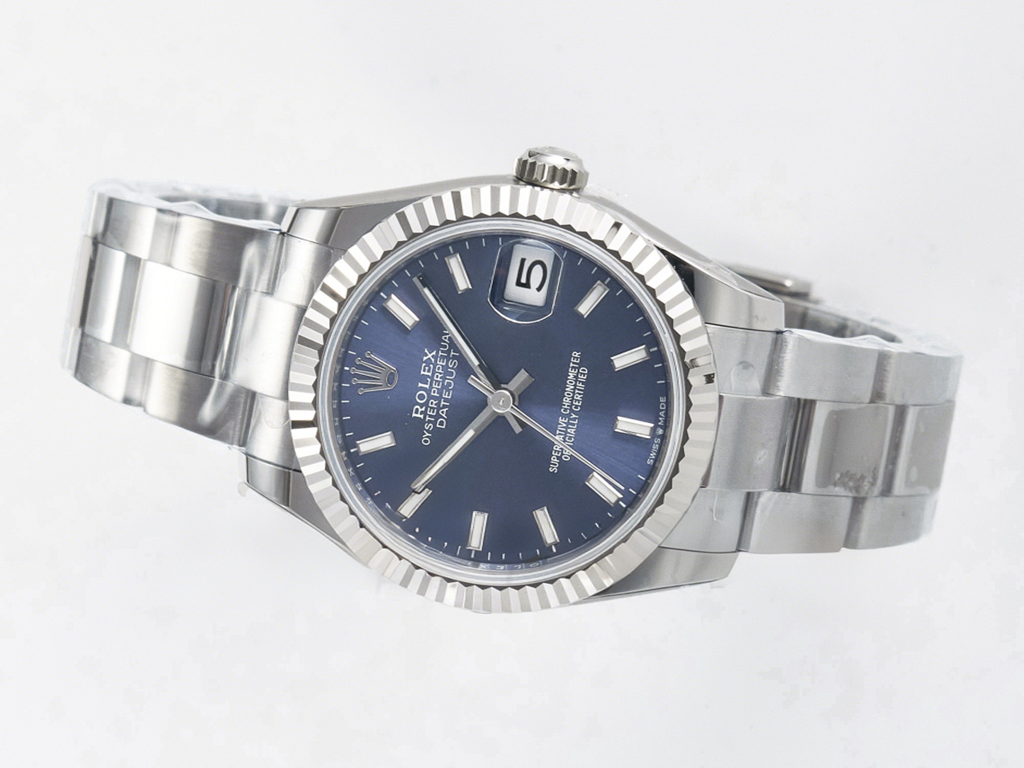 Rolex DateJust 31 278274 ARF 1:1 Best Edition 904L Steel Blue Dial Stick Marker on SS Oyster Bracelet ETA 2688-fasswatch