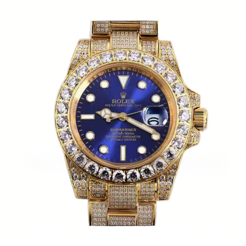 Rolex Submariner 116659 Blue Dial with Diamond Markers in Yellow Gold-fasswatch