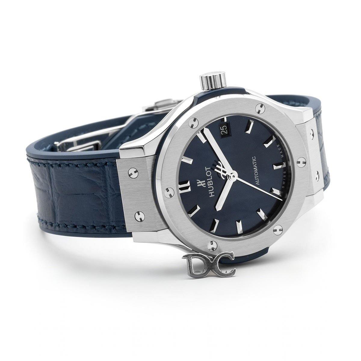 Hublot Classic Fusion Automatic 38mm Blue Dial in Titanium-fasswatch