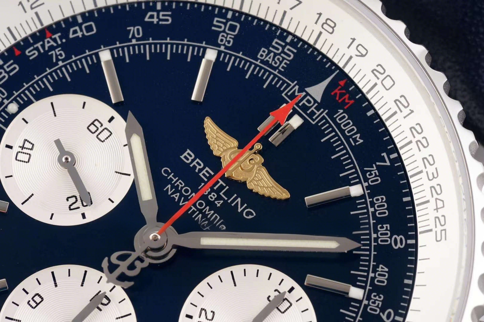 Breitling Navitimer 01 Chronograph Blue Dial in Steel-fasswatch
