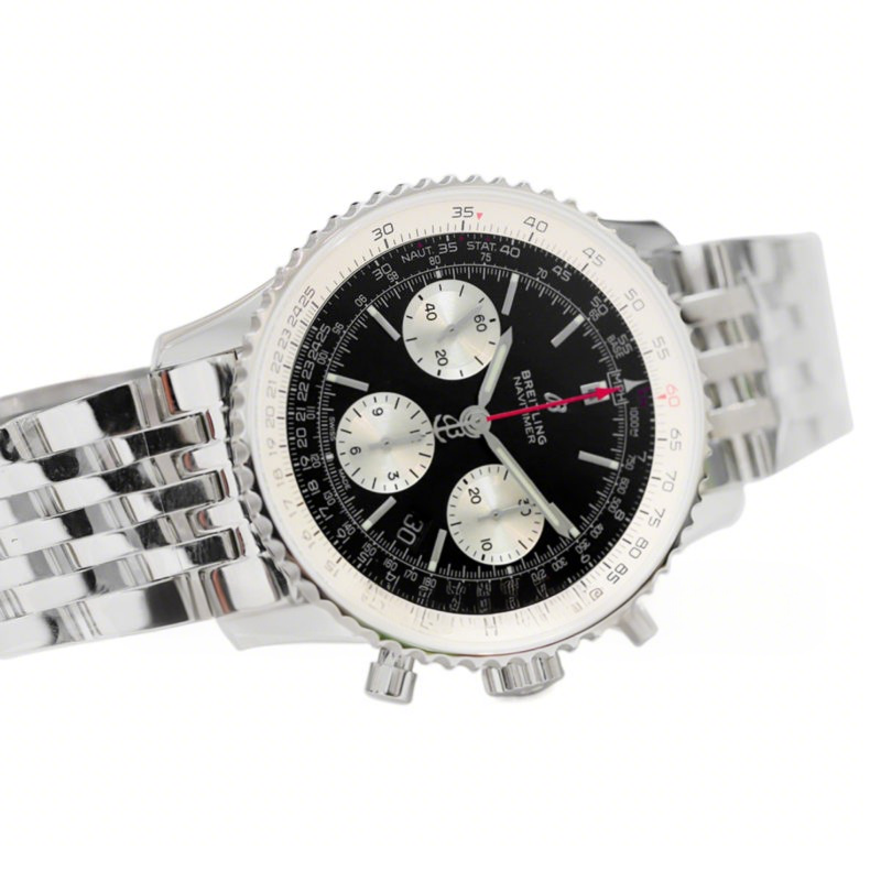 Breitling Navitimer 01 Chronograph Black Dial Ref: AB0121211B1A1-fasswatch