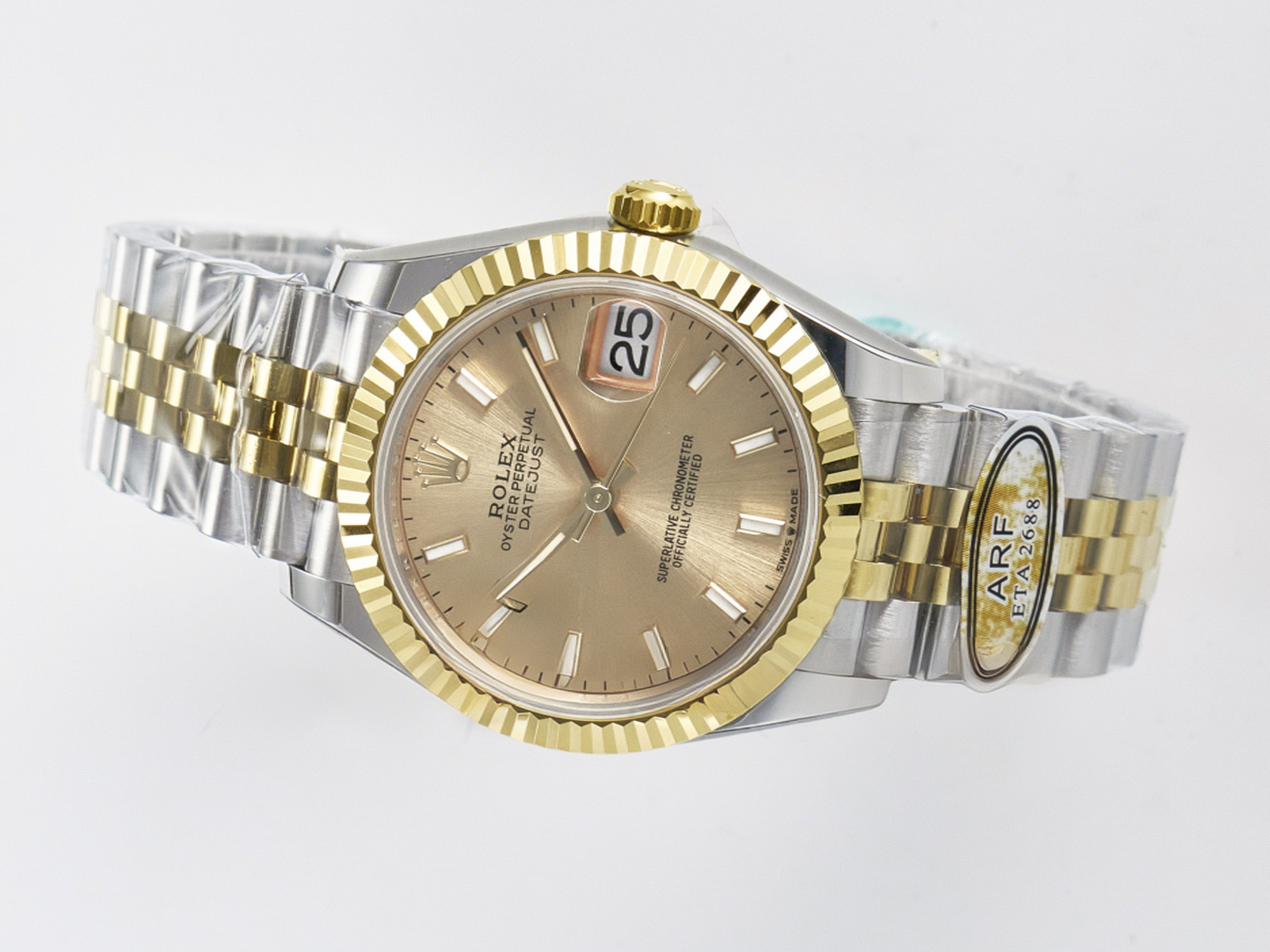 Rolex DateJust 31 278273 ARF 1:1 Best Edition 904L Steel YG Dial Stick Marker on SS/YG Jubilee Bracelet ETA 2688-fasswatch