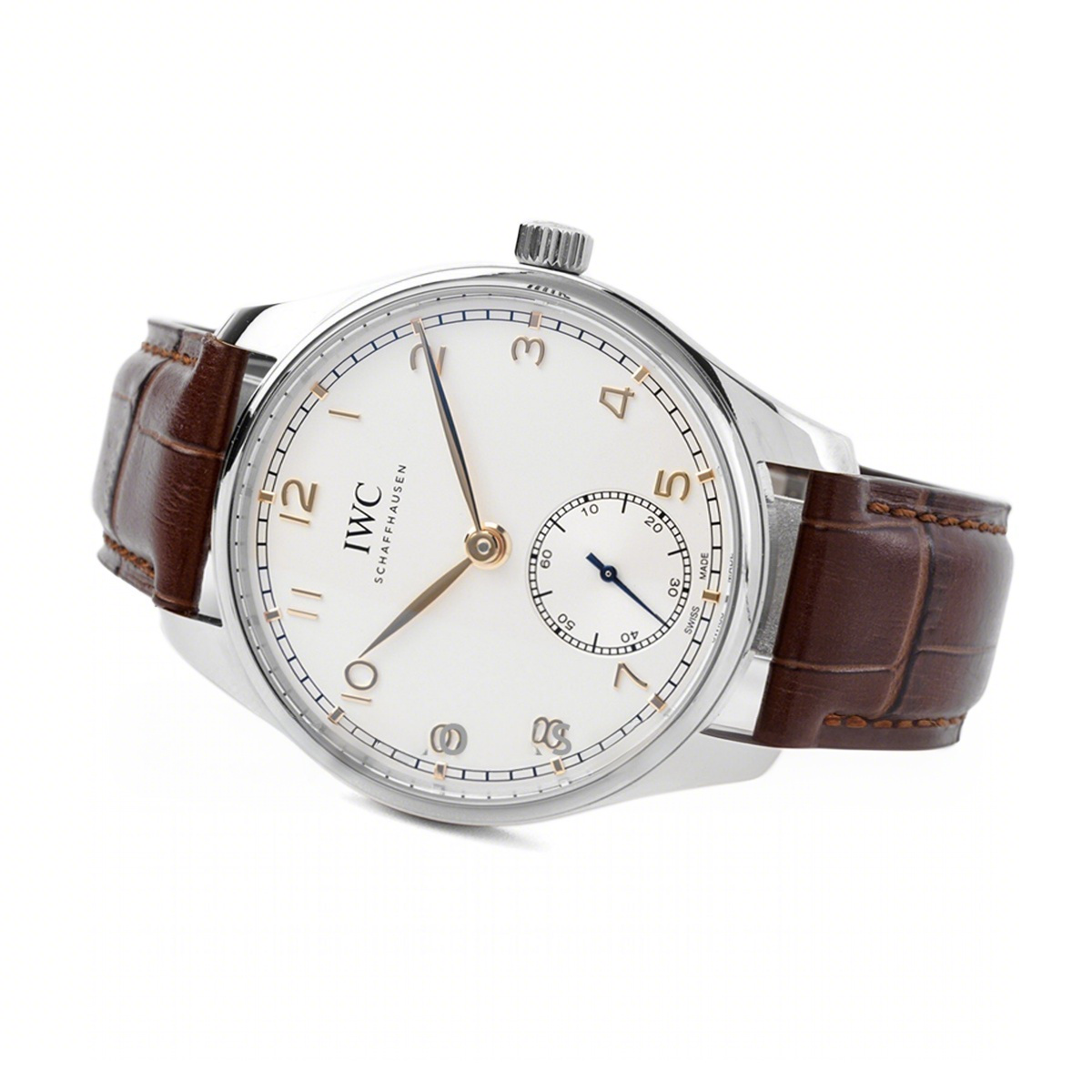 IWC Portugieser Automatic 40 IW358303 White Dial in Steel-fasswatch