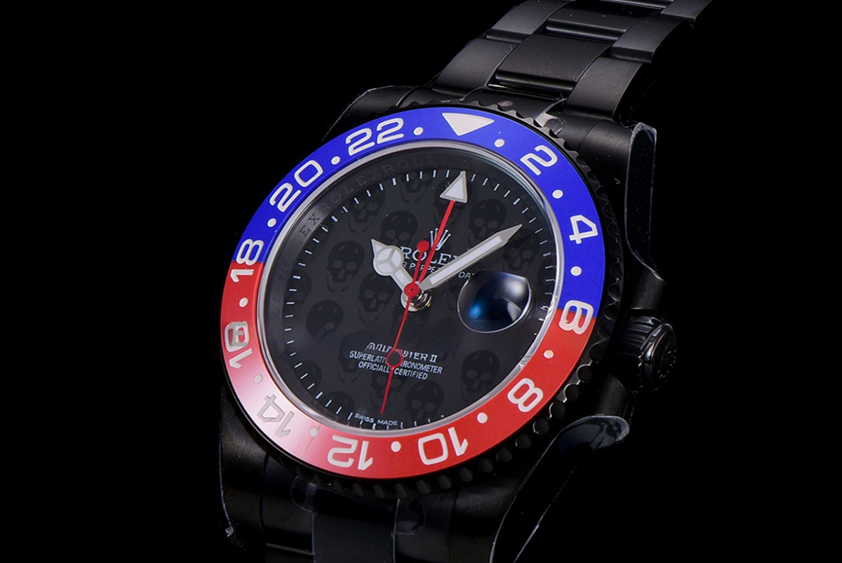 Rolex GMT Master II 116710 Titan Black “Revenge” BLRO Black Dial in PVD-fasswatch