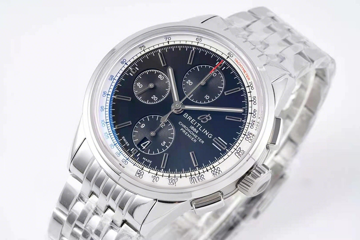 Breitling Premier Chronograph 42 Black Dial Ref: A13315351B1A1-fasswatch