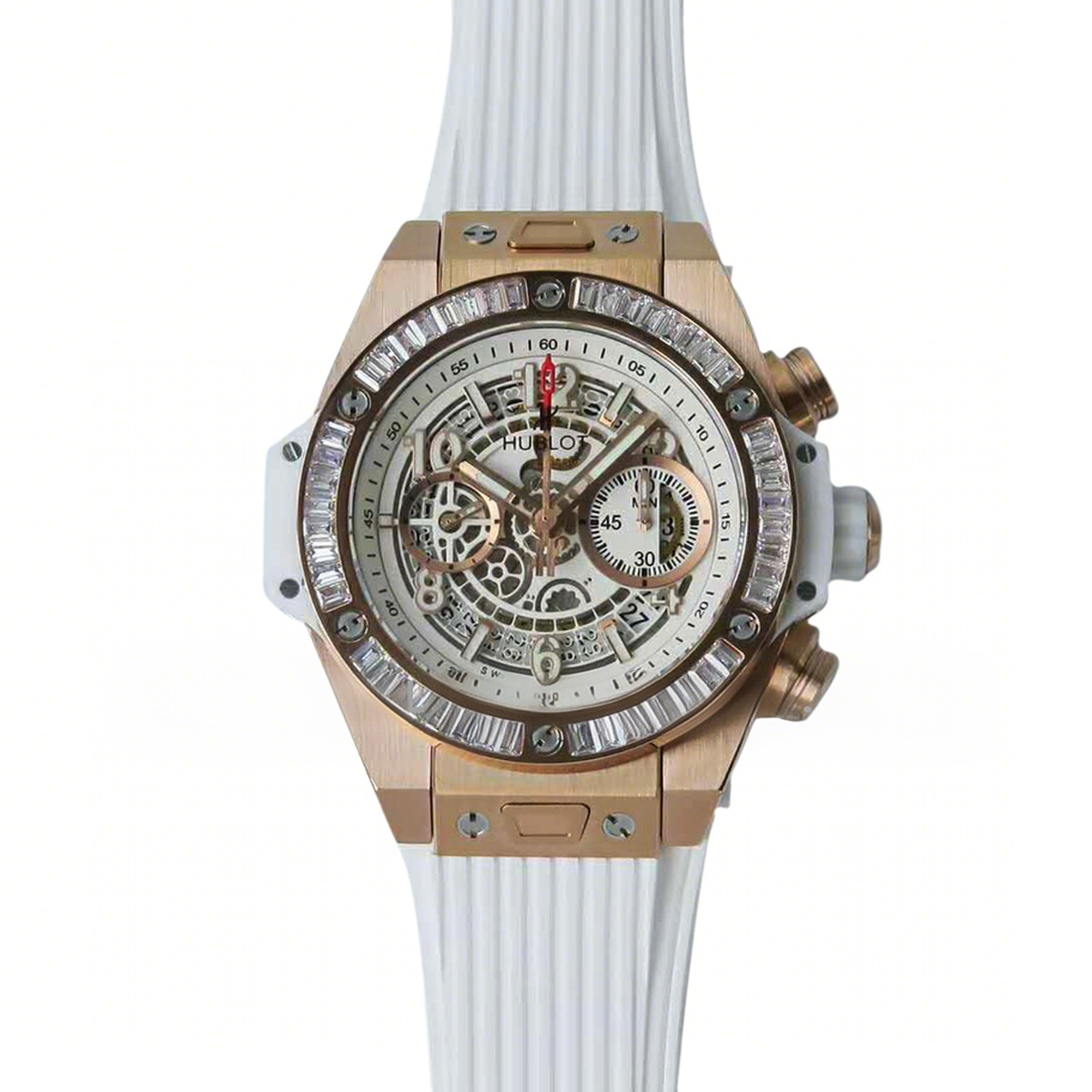 Hublot Big Bang Unico Gold White with Diamond-fasswatch