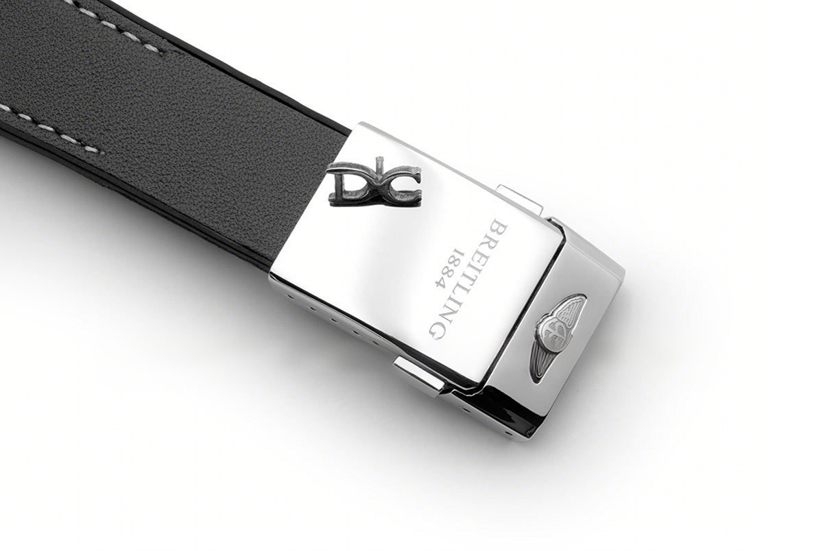 Breitling Superocean Heritage II B01 Chronograph in Black Dial on Steel on Black Leather Strap-fasswatch