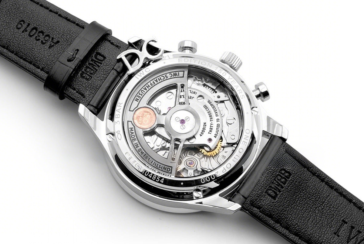 IWC Portugieser Chronograph Edition 150 Years IW371601 White Dial in Steel-fasswatch