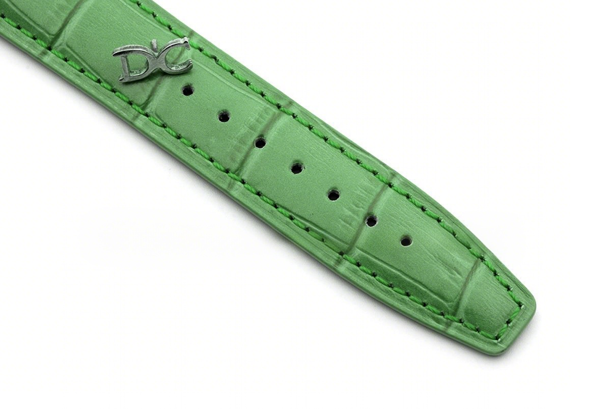 IWC Portugieser Chronograph Automatic White Dial in Rose Gold on Green Leather Strap-fasswatch