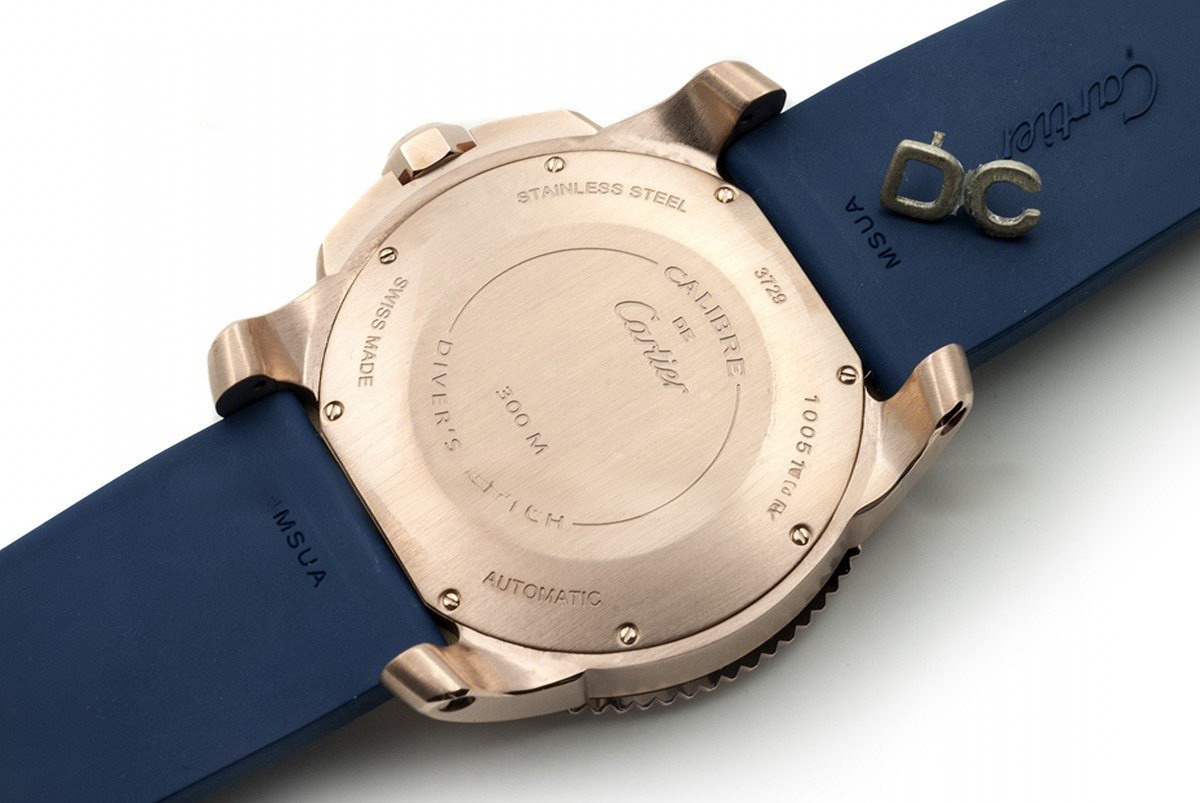 Calibre de Cartier Diver Blue Dial in Rose Gold-fasswatch
