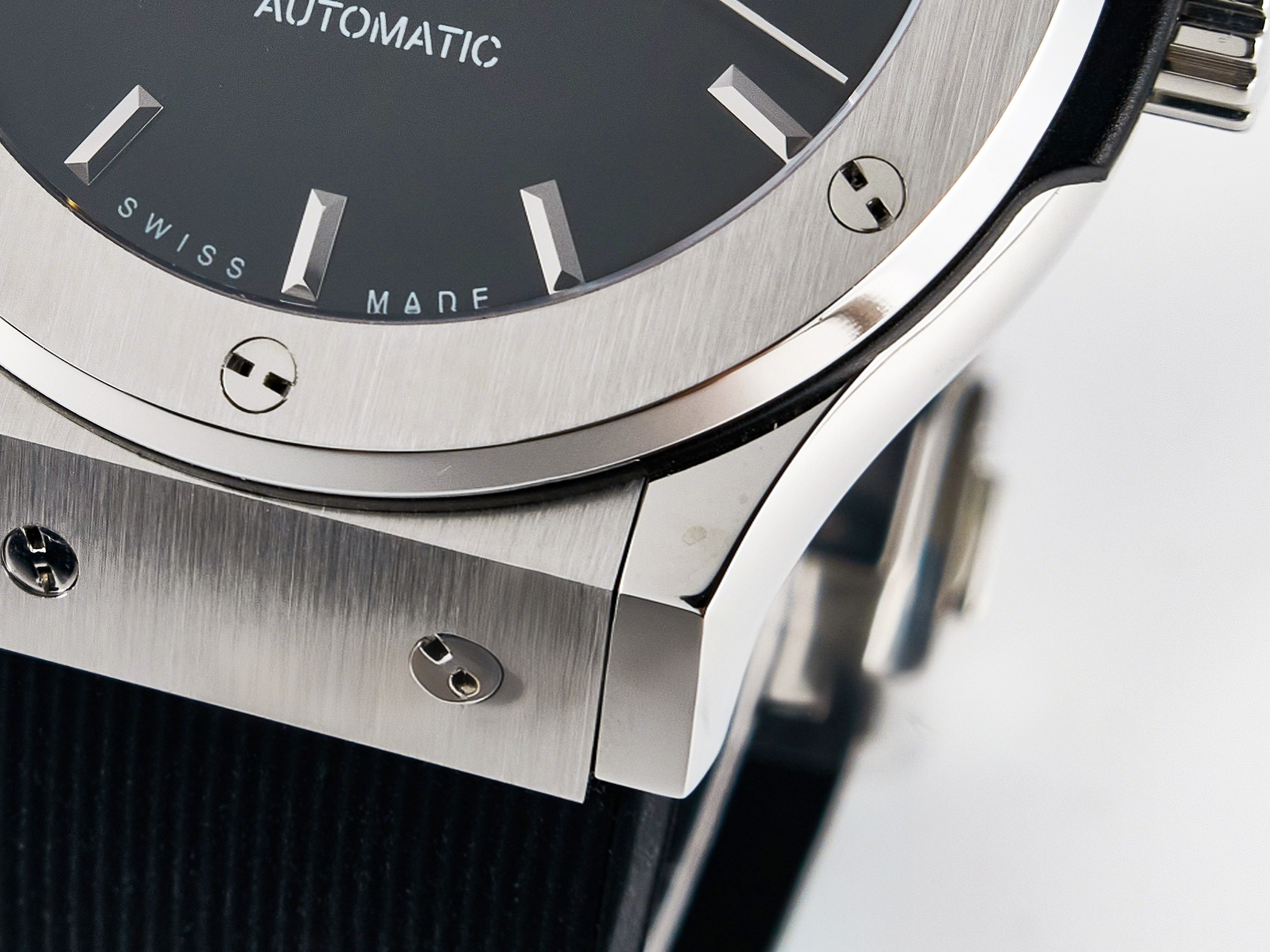 Hublot Classic Fusion Bang 42mm HBF 1:1 Best Edition Black Dial on Black Rubber Strap A2892-fasswatch