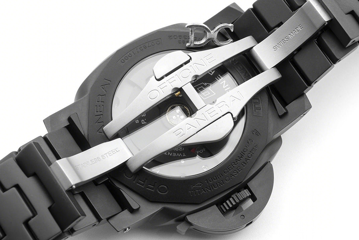 Panerai PAM438 TUTTONERO Luminor 1950 3 Days GMT Automatic Ceramica-fasswatch