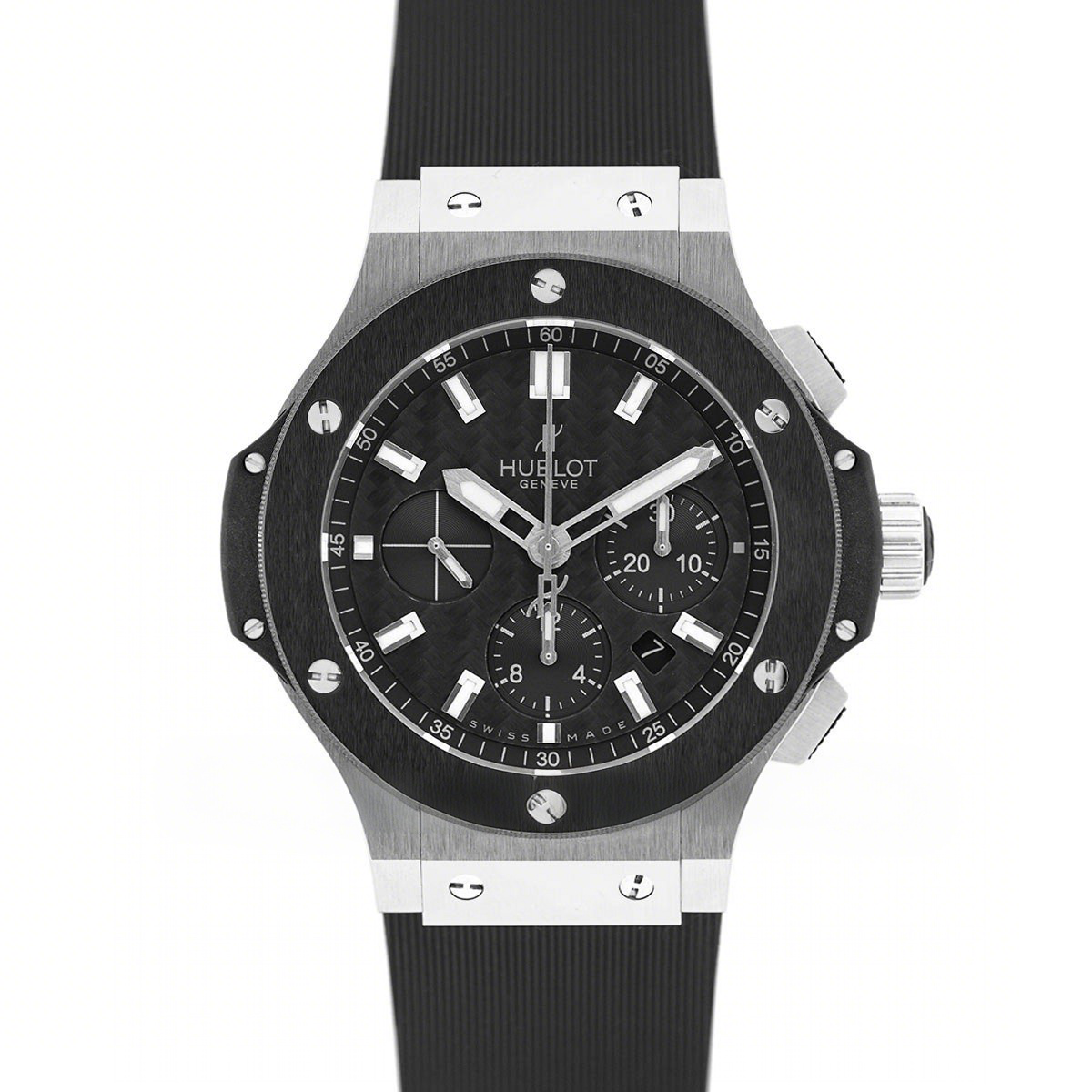 Hublot Big Bang Chronograph Carbon Dial in Steel Ceramic-fasswatch