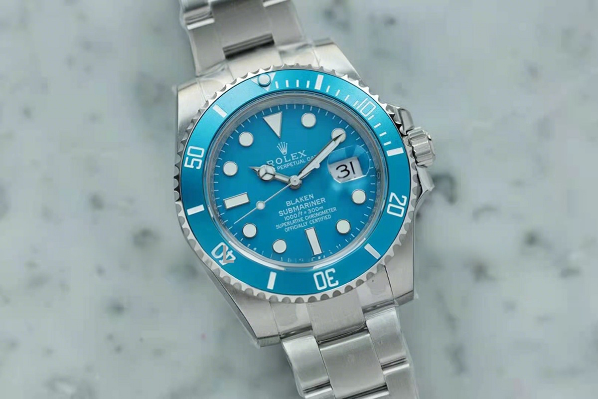 Rolex Blaken Submariner Blue-fasswatch