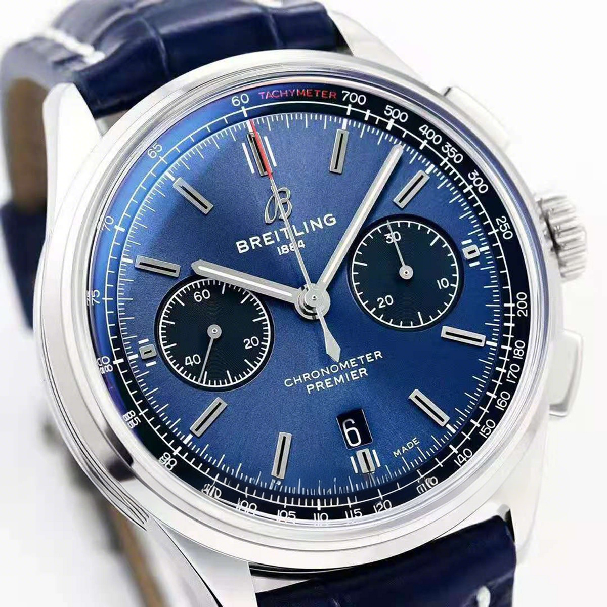 Breitling Premier B01 Chronograph 42 Blue Dial Ref: AB0118A61C1P1-fasswatch
