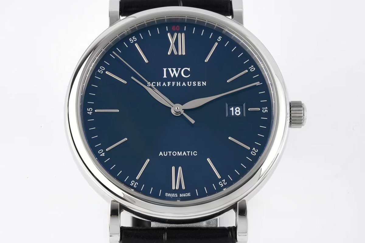 IWC Portofino Automatic IW356512 Blue Dial in Steel-fasswatch