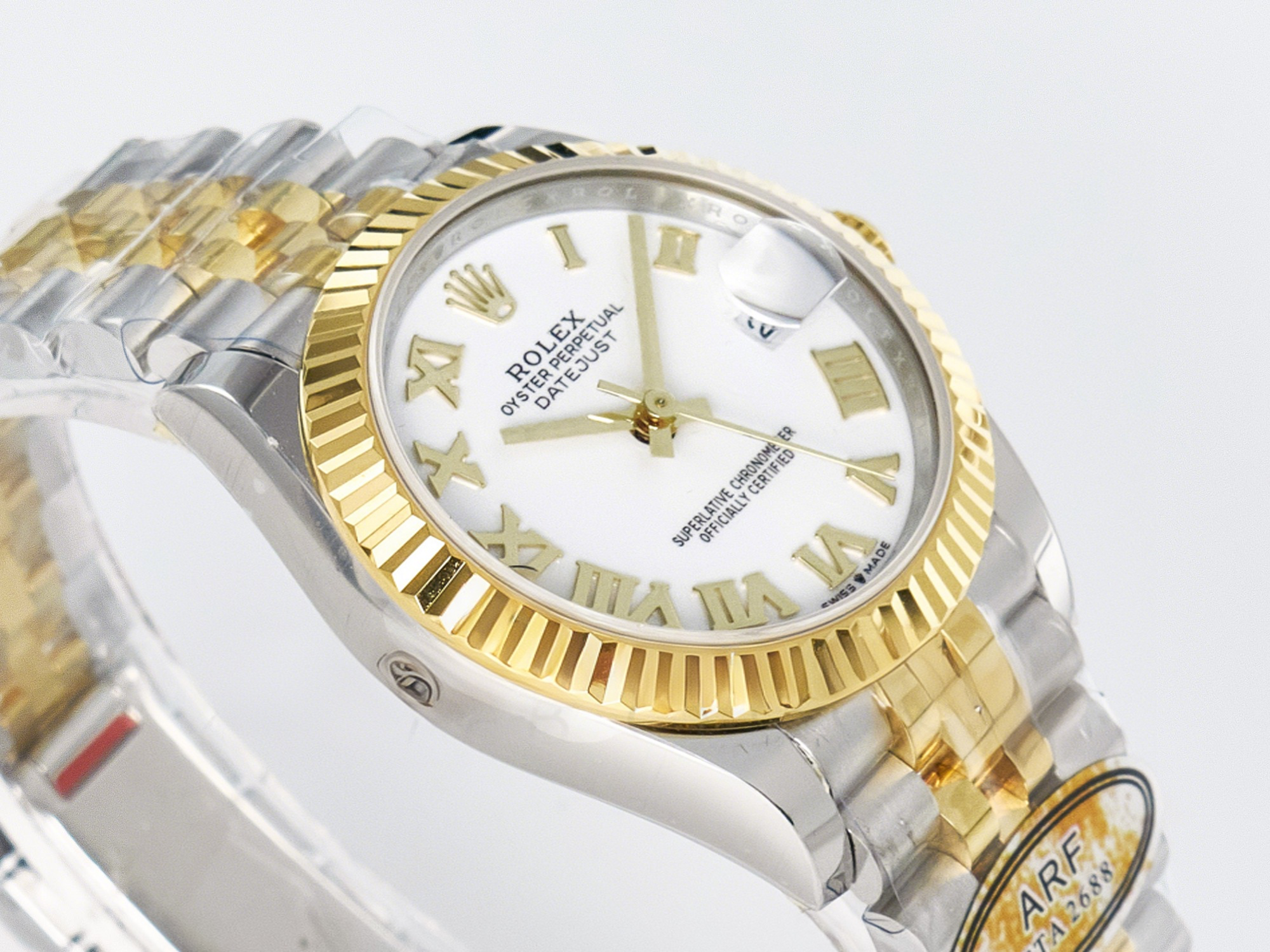Rolex DateJust 31 278273 ARF 1:1 Best Edition 904L Steel White Roman Dial on SS/YG Jubilee Bracelet ETA 2688-fasswatch