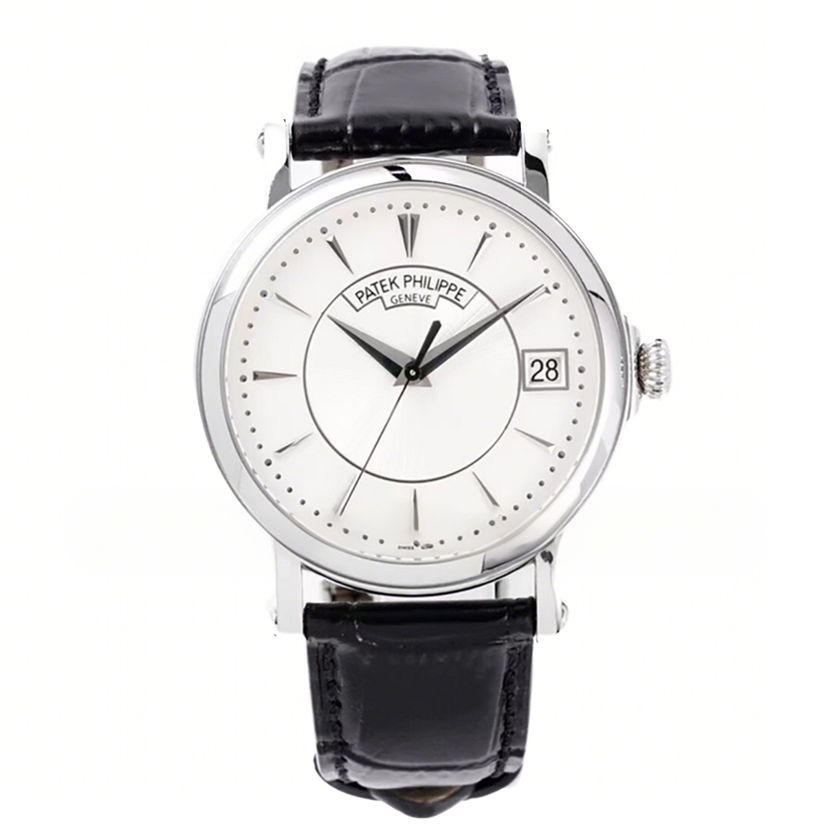 Patek Philippe Calatrava 5153 White Dial in White Gold-fasswatch