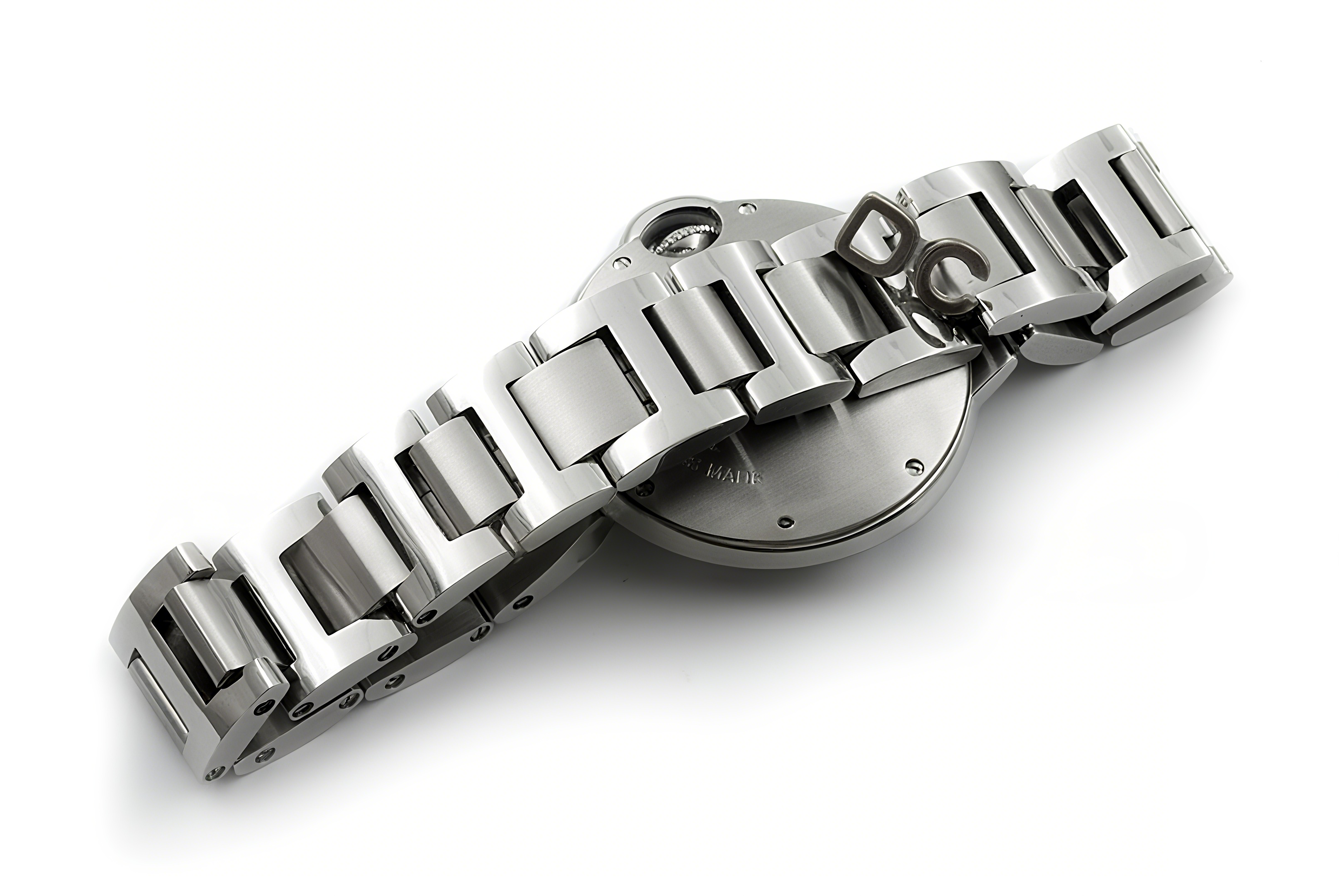 Ballon Bleu de Cartier 33mm White Dial in Steel-fasswatch