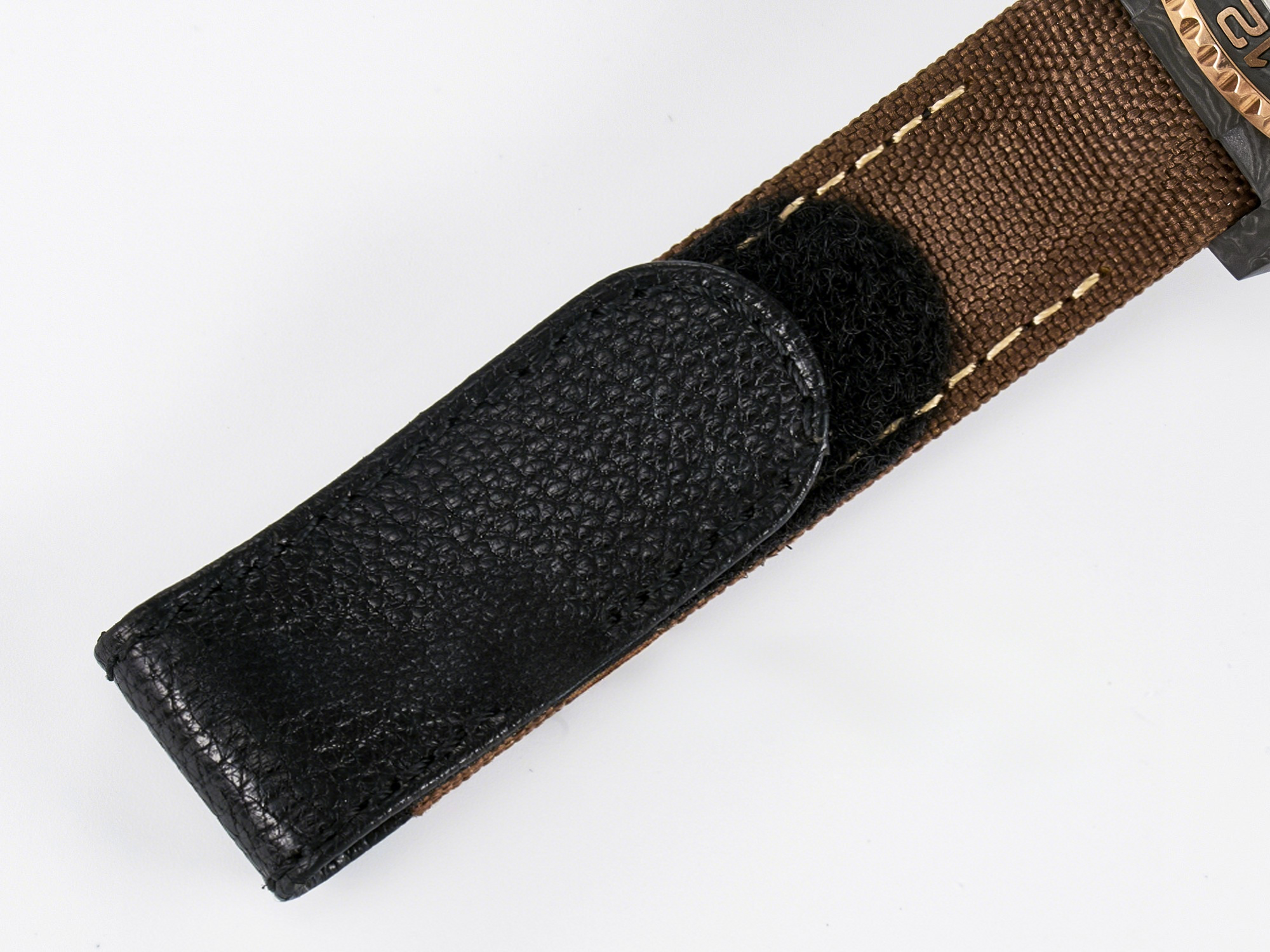 Rolex GMT Carbon DIWF Best Edition Yellow Roman Dial on Brown Nylon Strap SA3285 CHS V2-fasswatch